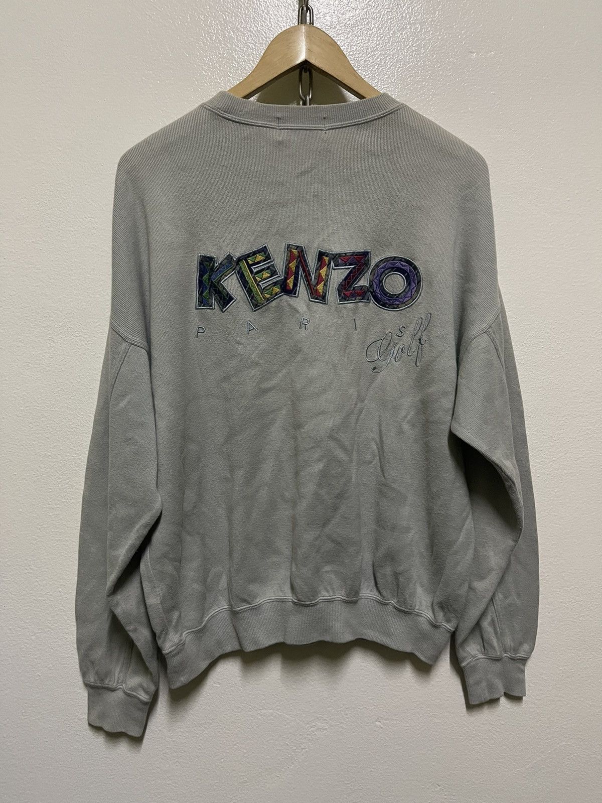 Kenzo × Vintage Kenzo Paris Golf Sweatshirt Back Hit Size US L / EU 52-54 / 3 - 1 Thumbnail