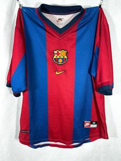 Soccer Jersey Barcelona De The Pena #23 Football Shirt Jersey Size L Vintage