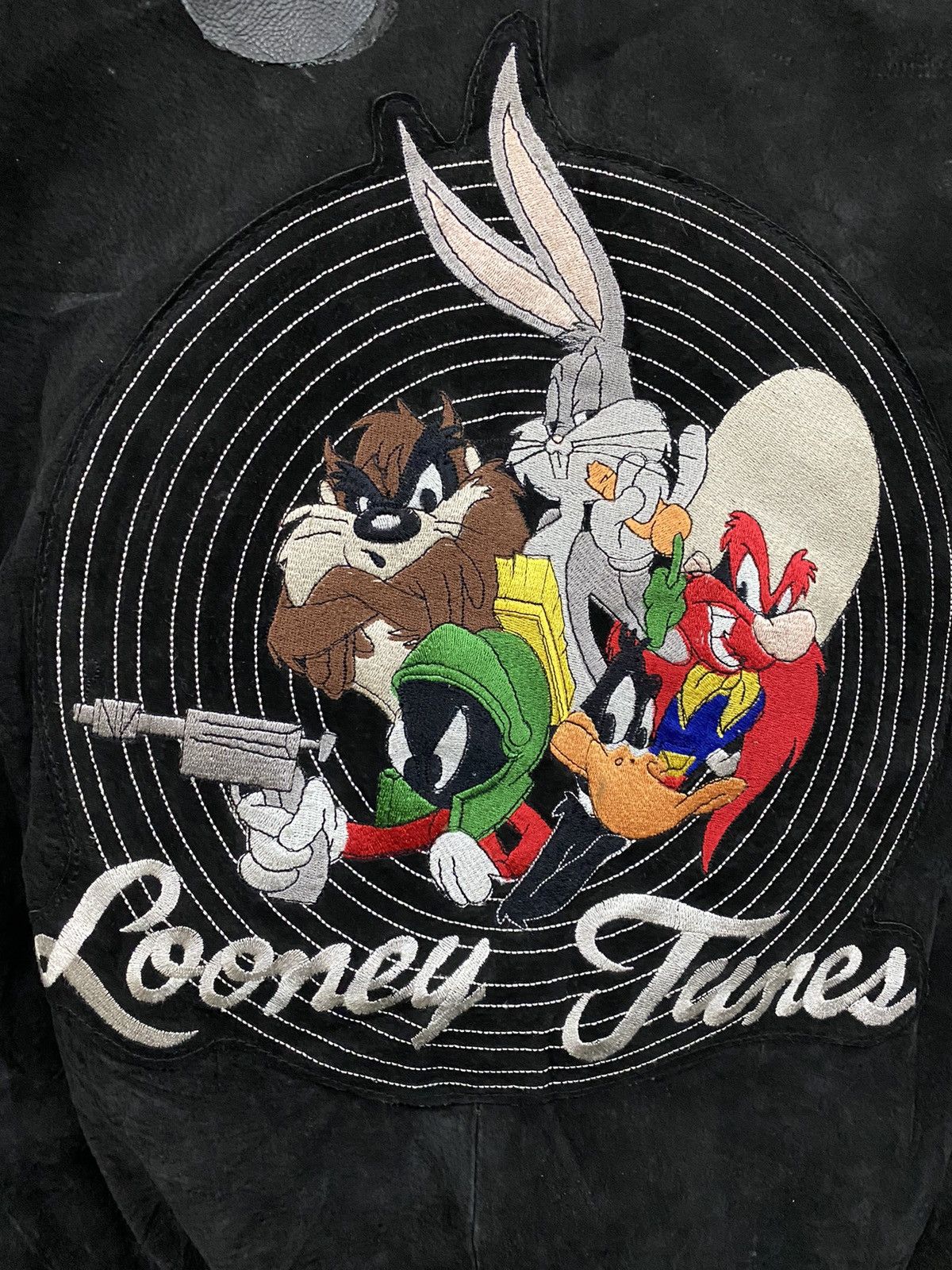Cartoon Network Vintage Looney Tunes Embroidered Logo Leather Jacket Size US S / EU 44-46 / 1 - 7 Thumbnail