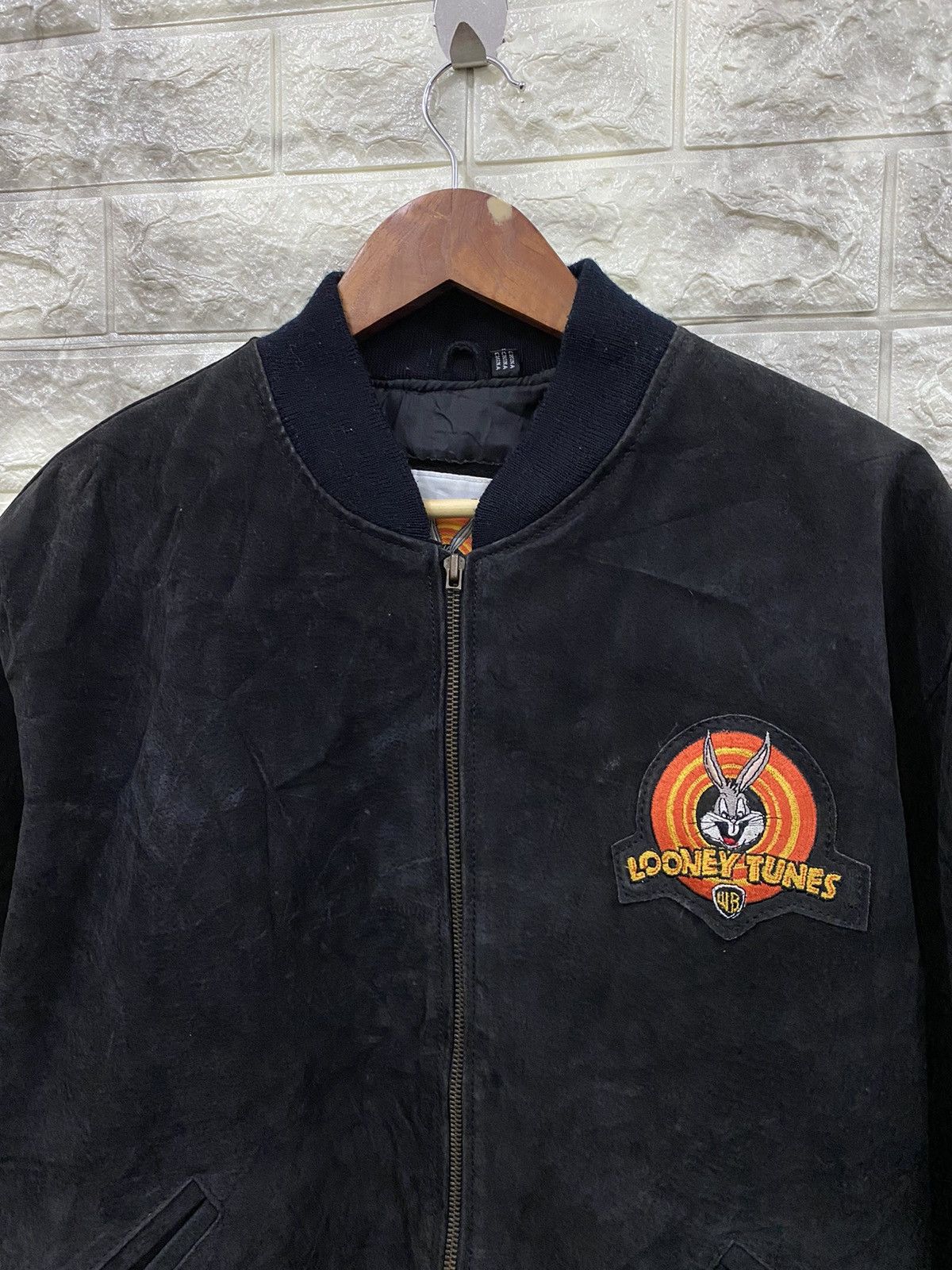 Cartoon Network Vintage Looney Tunes Embroidered Logo Leather Jacket Size US S / EU 44-46 / 1 - 8 Thumbnail