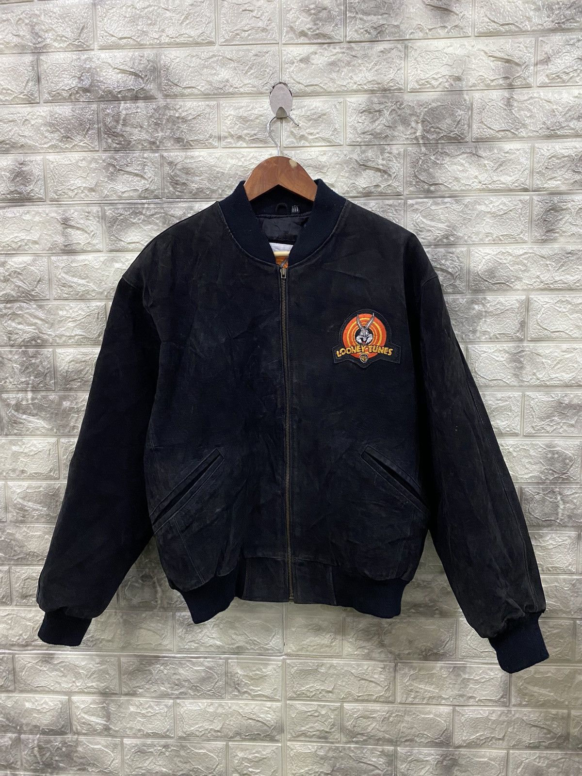 Cartoon Network Vintage Looney Tunes Embroidered Logo Leather Jacket Size US S / EU 44-46 / 1 - 5 Thumbnail