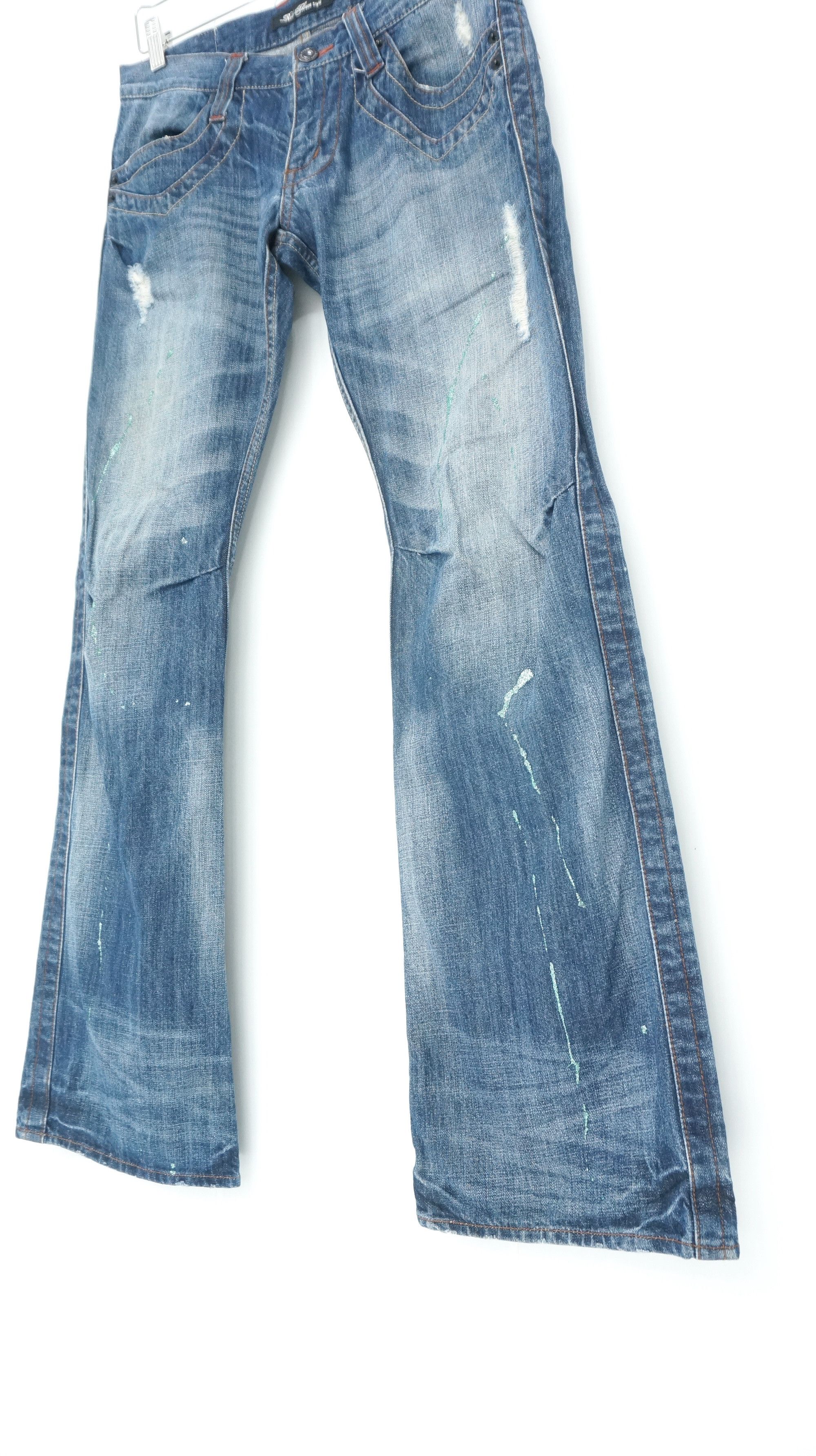 Hysteric Glamour 🔥 ROOT THREE Flared Distressed Jeans Size US 30 / EU 46 - 1 Thumbnail