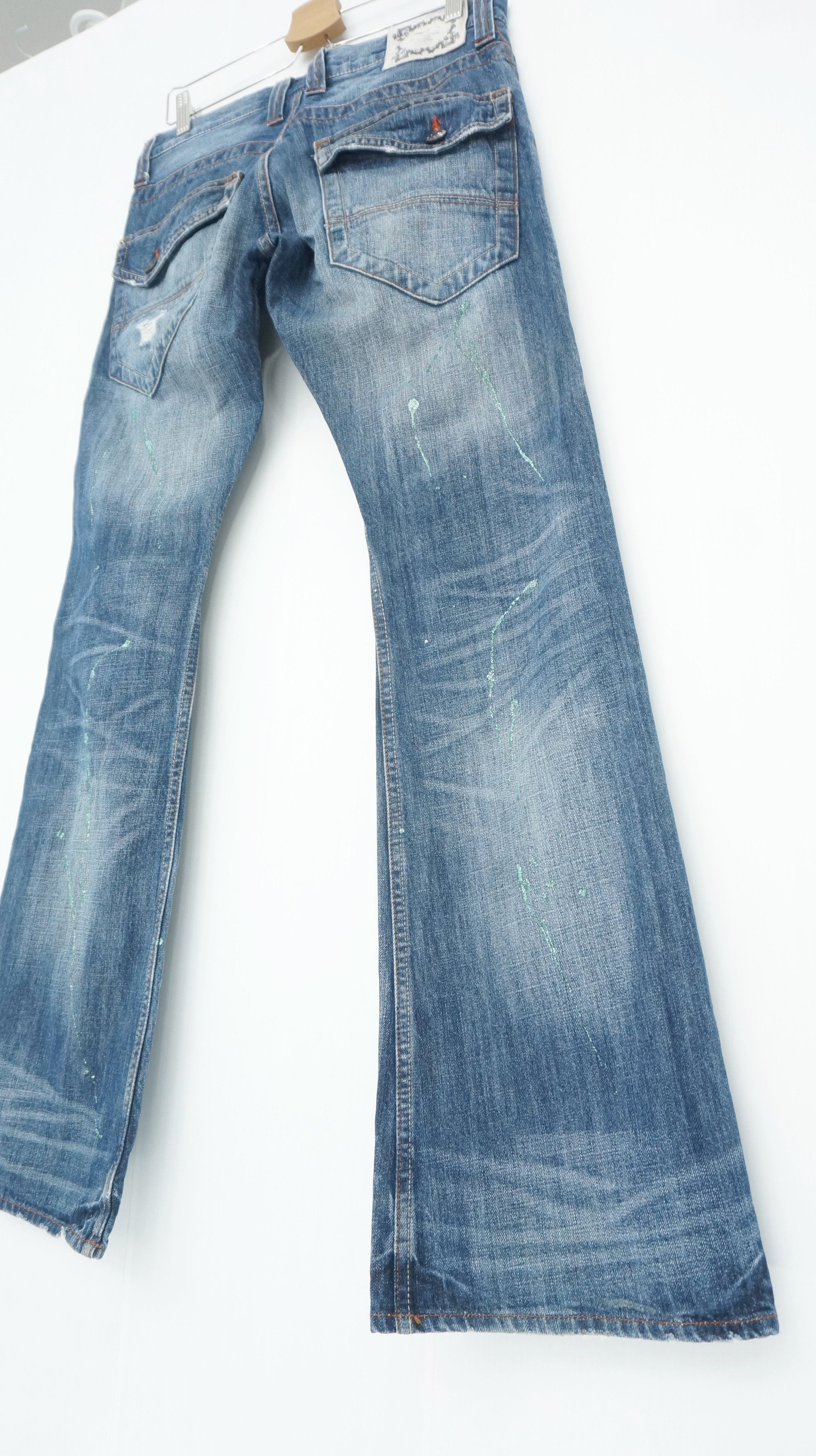 Hysteric Glamour 🔥 ROOT THREE Flared Distressed Jeans Size US 30 / EU 46 - 3 Thumbnail