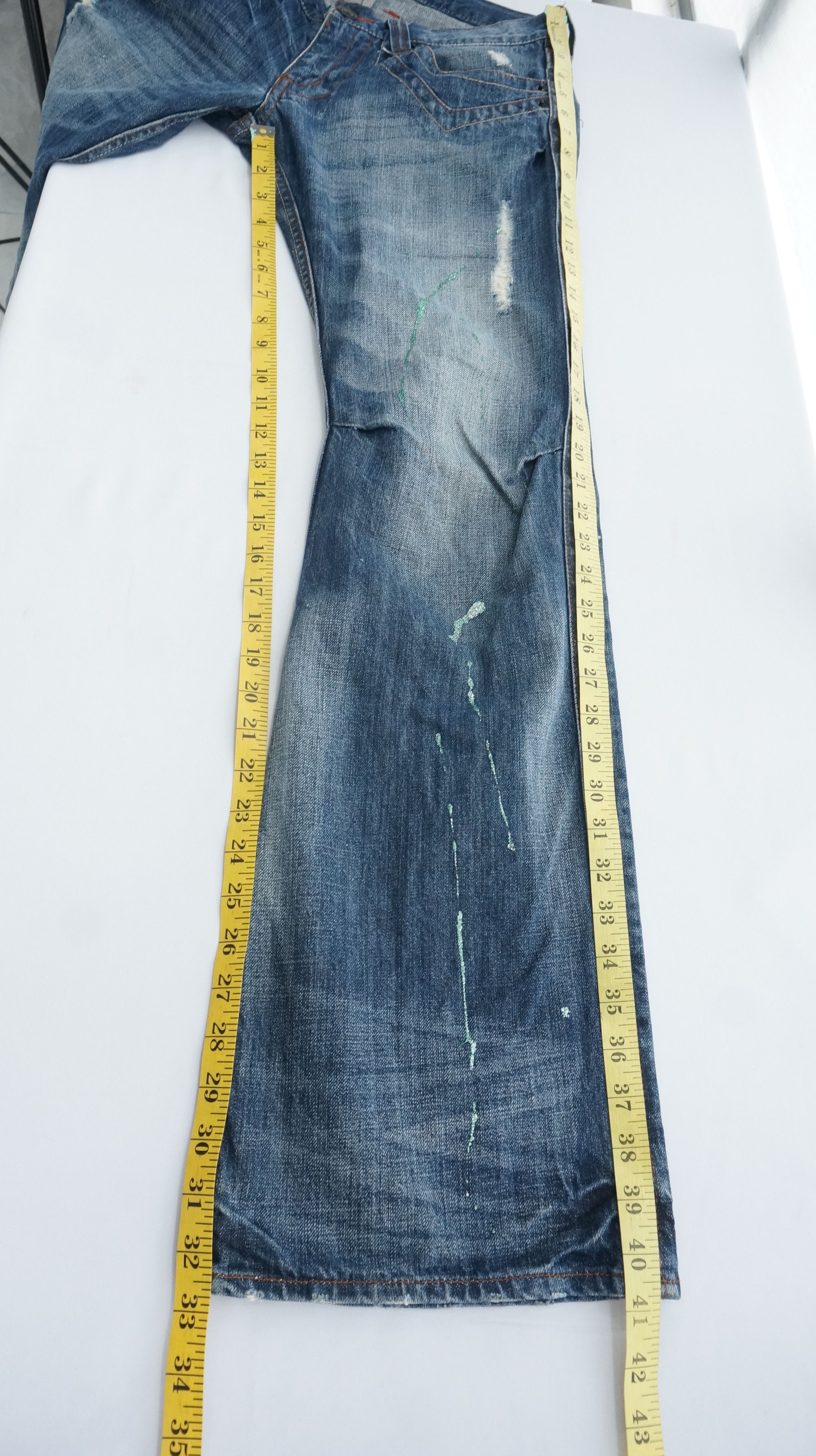 Hysteric Glamour 🔥 ROOT THREE Flared Distressed Jeans Size US 30 / EU 46 - 16 Thumbnail