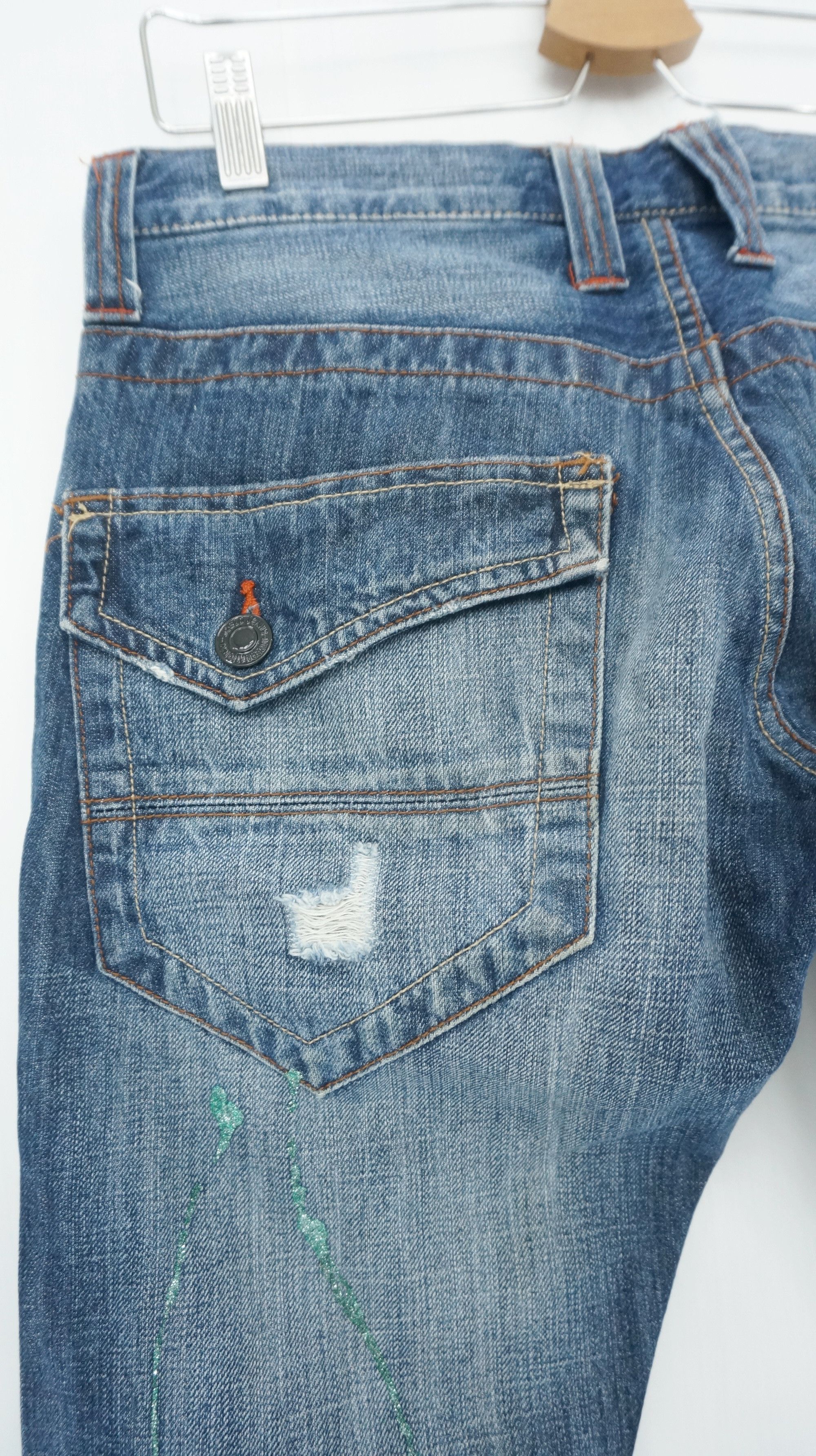 Hysteric Glamour 🔥 ROOT THREE Flared Distressed Jeans Size US 30 / EU 46 - 11 Thumbnail