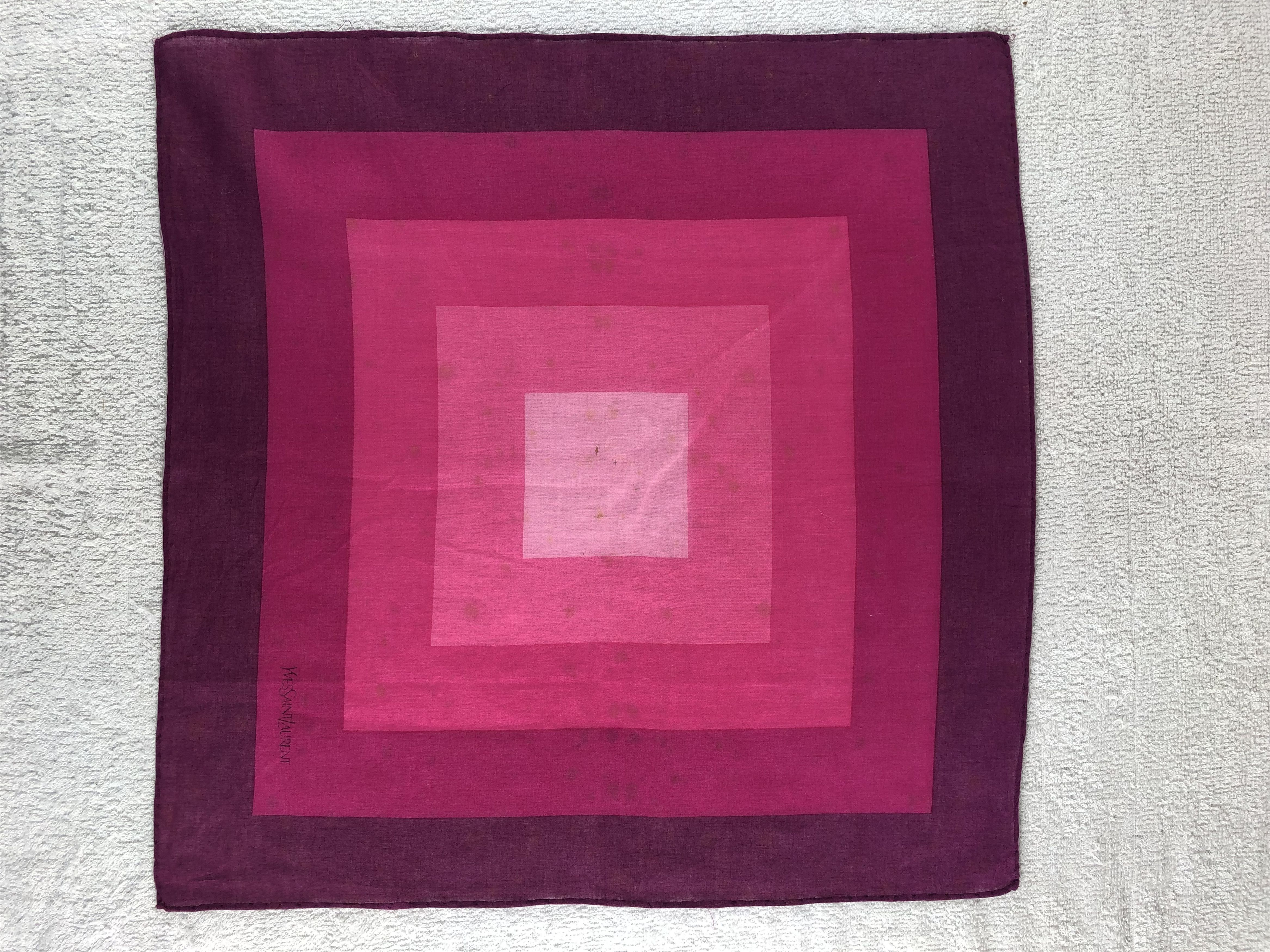 Yves Saint Laurent Yves Saint Laurent Handkerchief / Bandana / Neckerchief C017 Size ONE SIZE - 3 Thumbnail