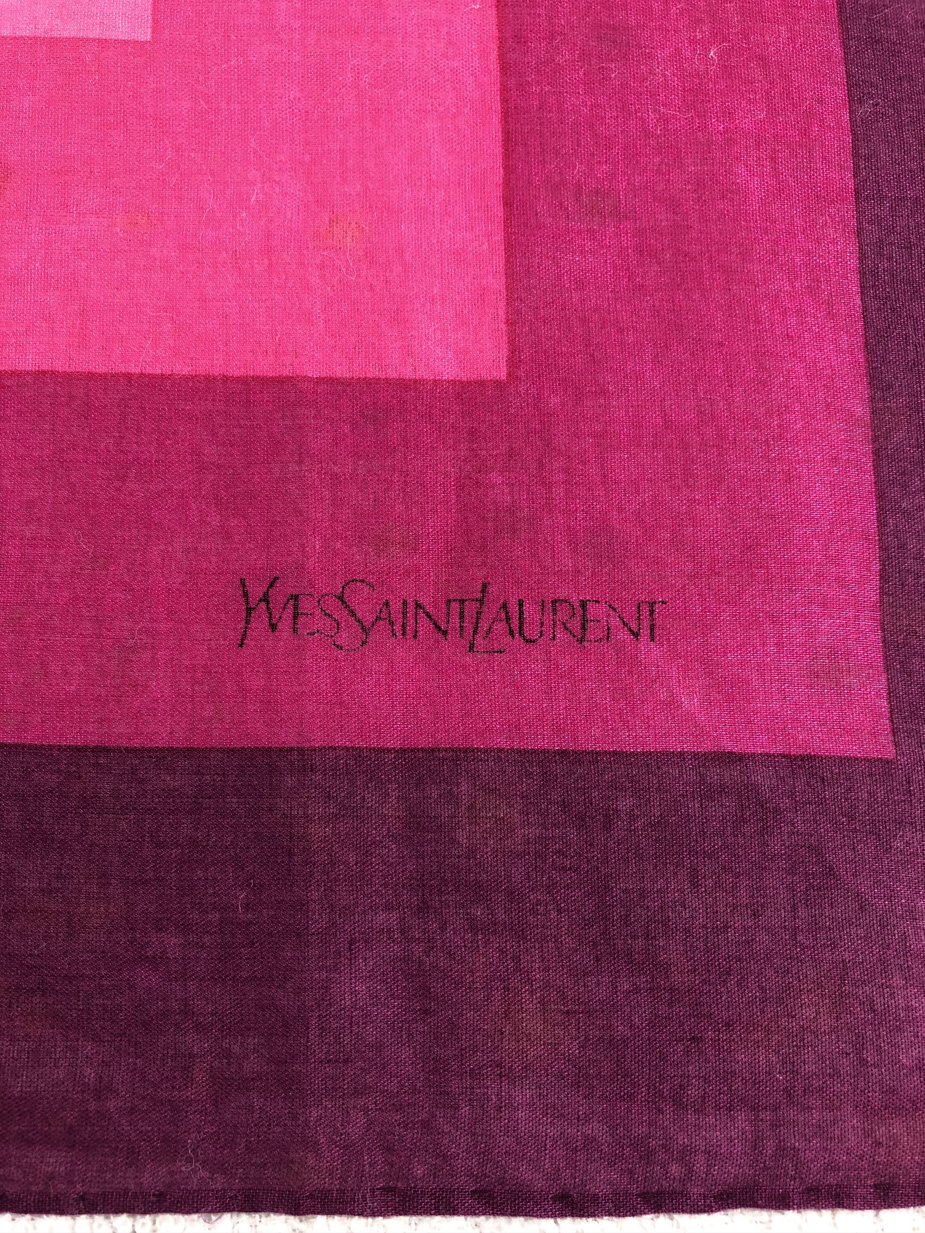 Yves Saint Laurent Yves Saint Laurent Handkerchief / Bandana / Neckerchief C017 Size ONE SIZE - 5 Thumbnail
