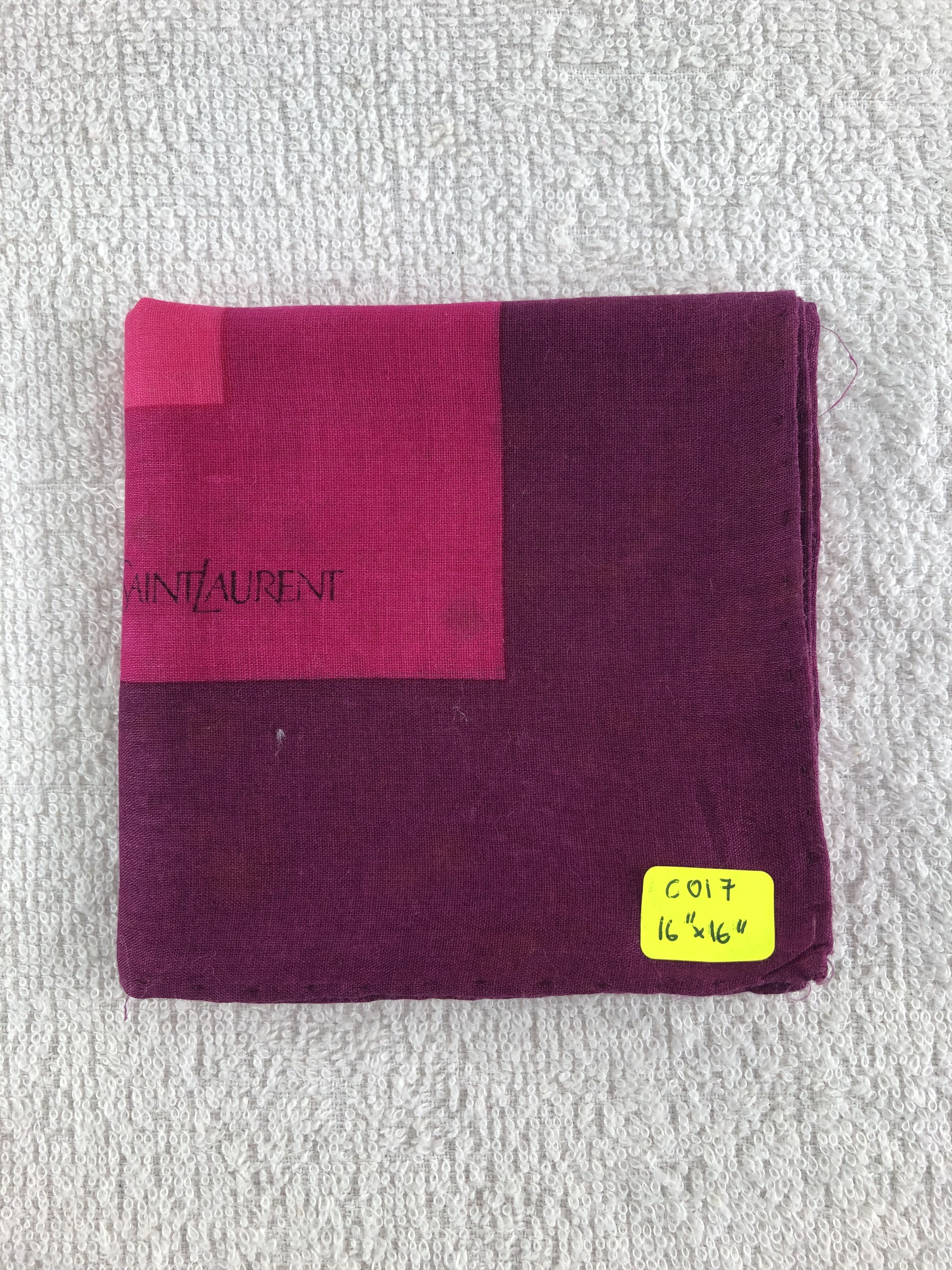 Yves Saint Laurent Yves Saint Laurent Handkerchief / Bandana / Neckerchief C017 Size ONE SIZE - 8 Thumbnail