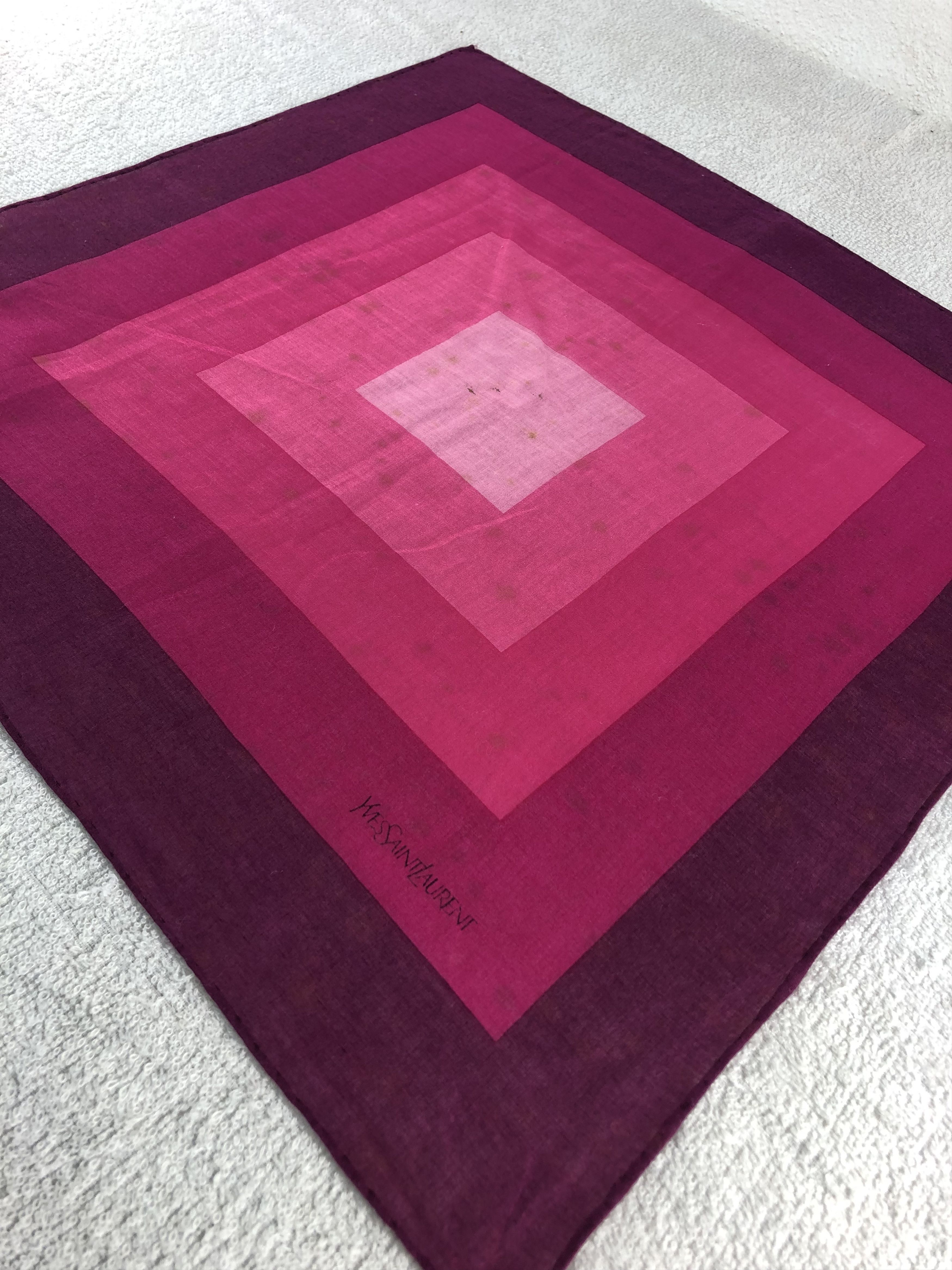Yves Saint Laurent Yves Saint Laurent Handkerchief / Bandana / Neckerchief C017 Size ONE SIZE - 4 Thumbnail