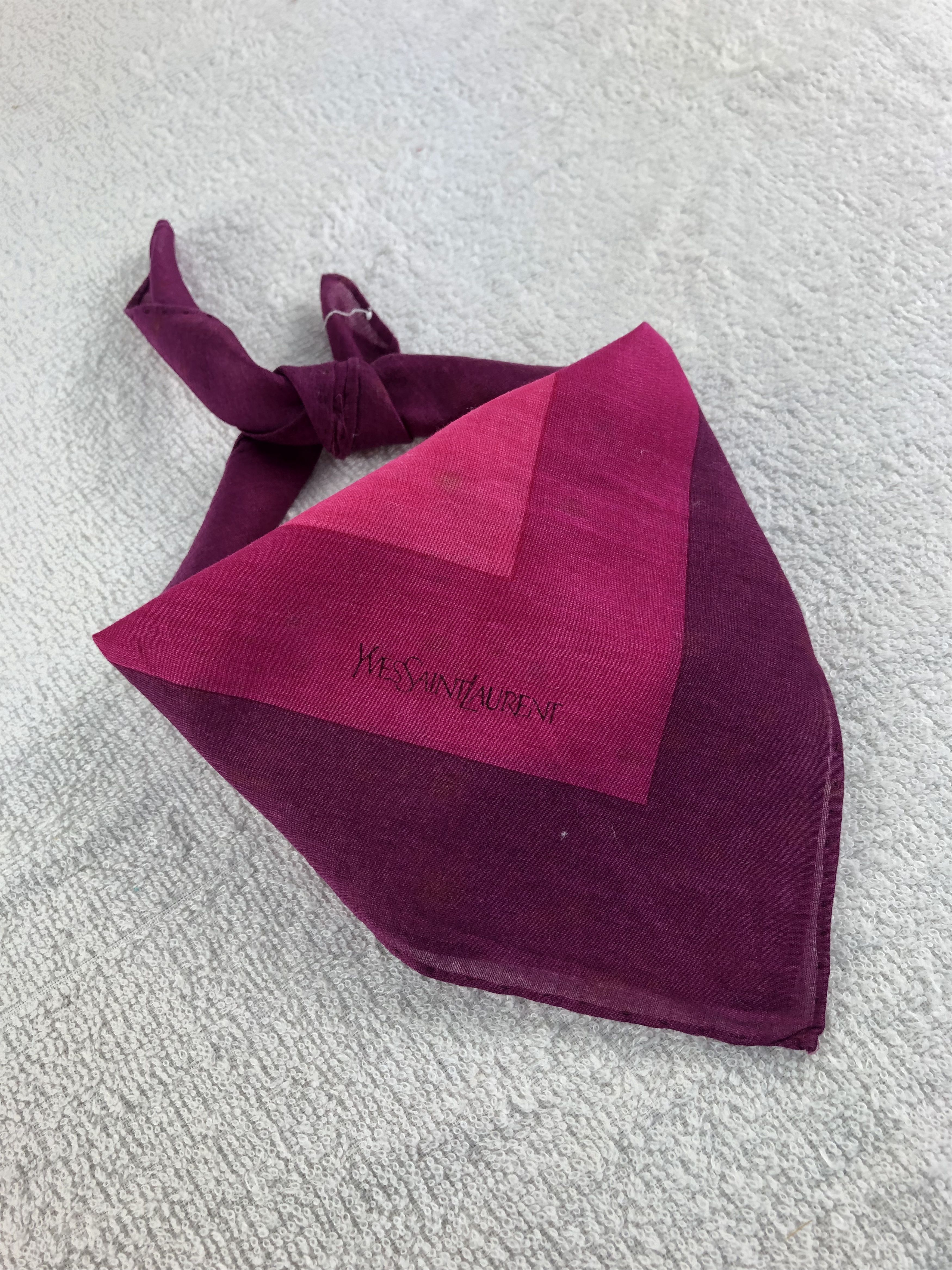 Yves Saint Laurent Yves Saint Laurent Handkerchief / Bandana / Neckerchief C017 Size ONE SIZE - 2 Thumbnail