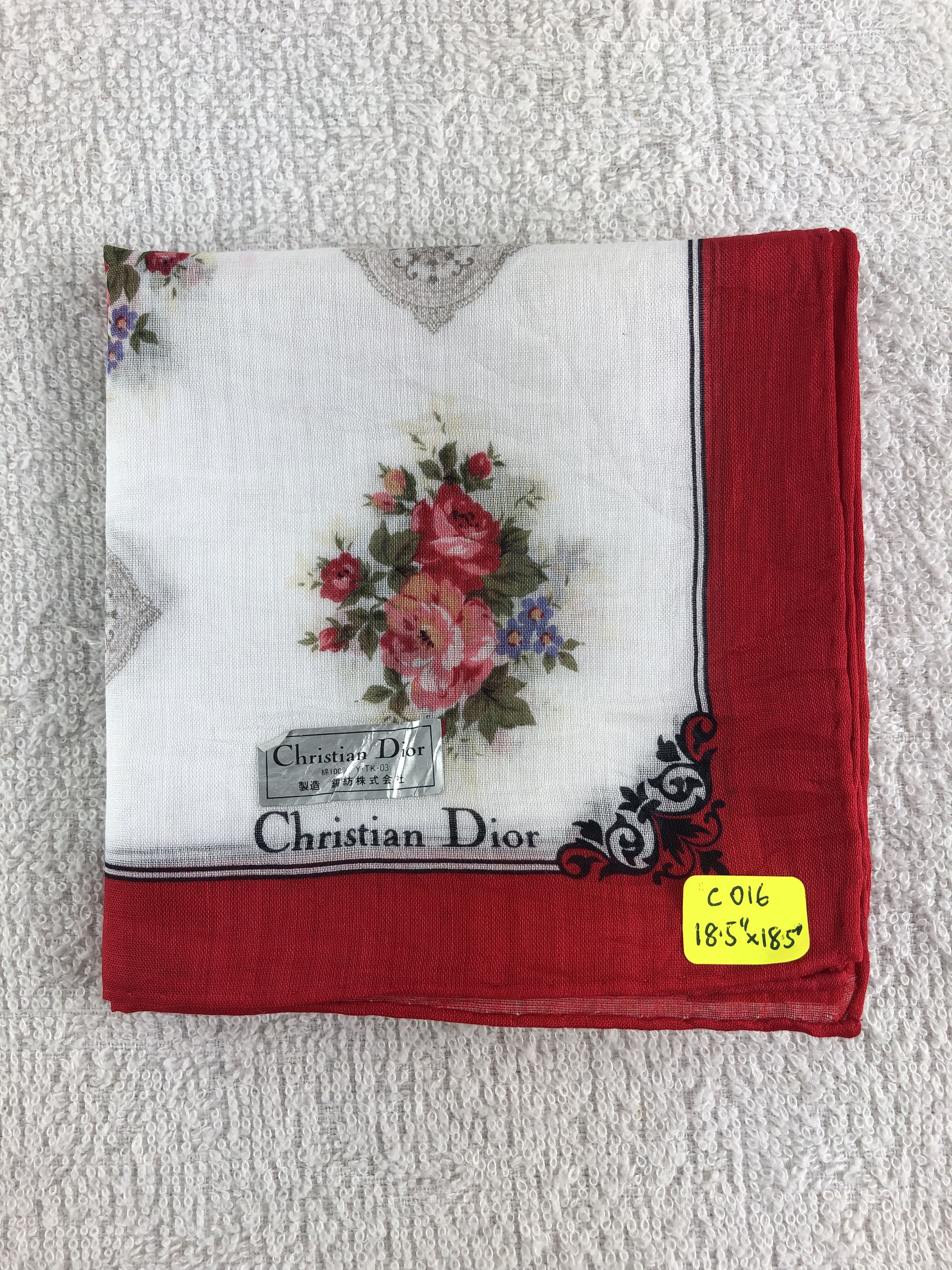 Vintage Christian Dior Handkerchief / Bandana / Neckerchief C016 Size ONE SIZE - 6 Thumbnail