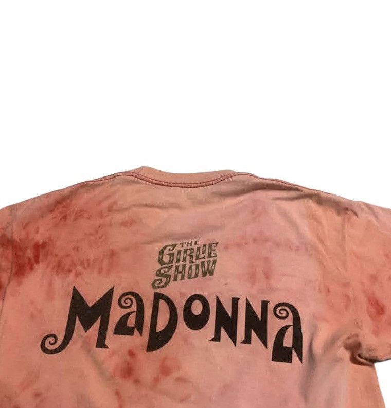 90s MADONNA THE GIRLIE SHOW WINTERLAND BLEACH RED TEE