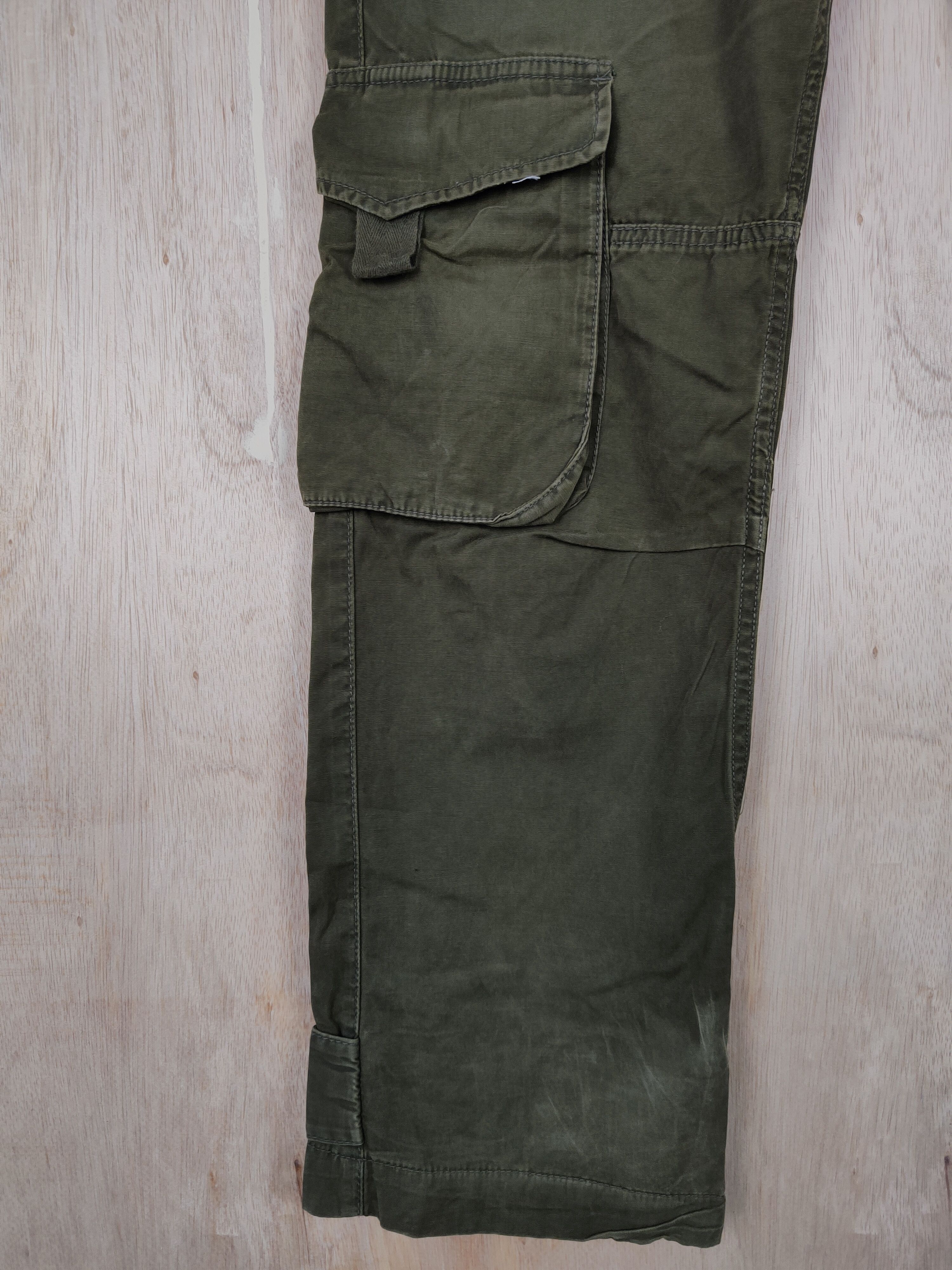 Japanese Brand DL Universal Freak Dark Green multipocket Cargo Pant #S320 Size US 30 / EU 46 - 5 Thumbnail