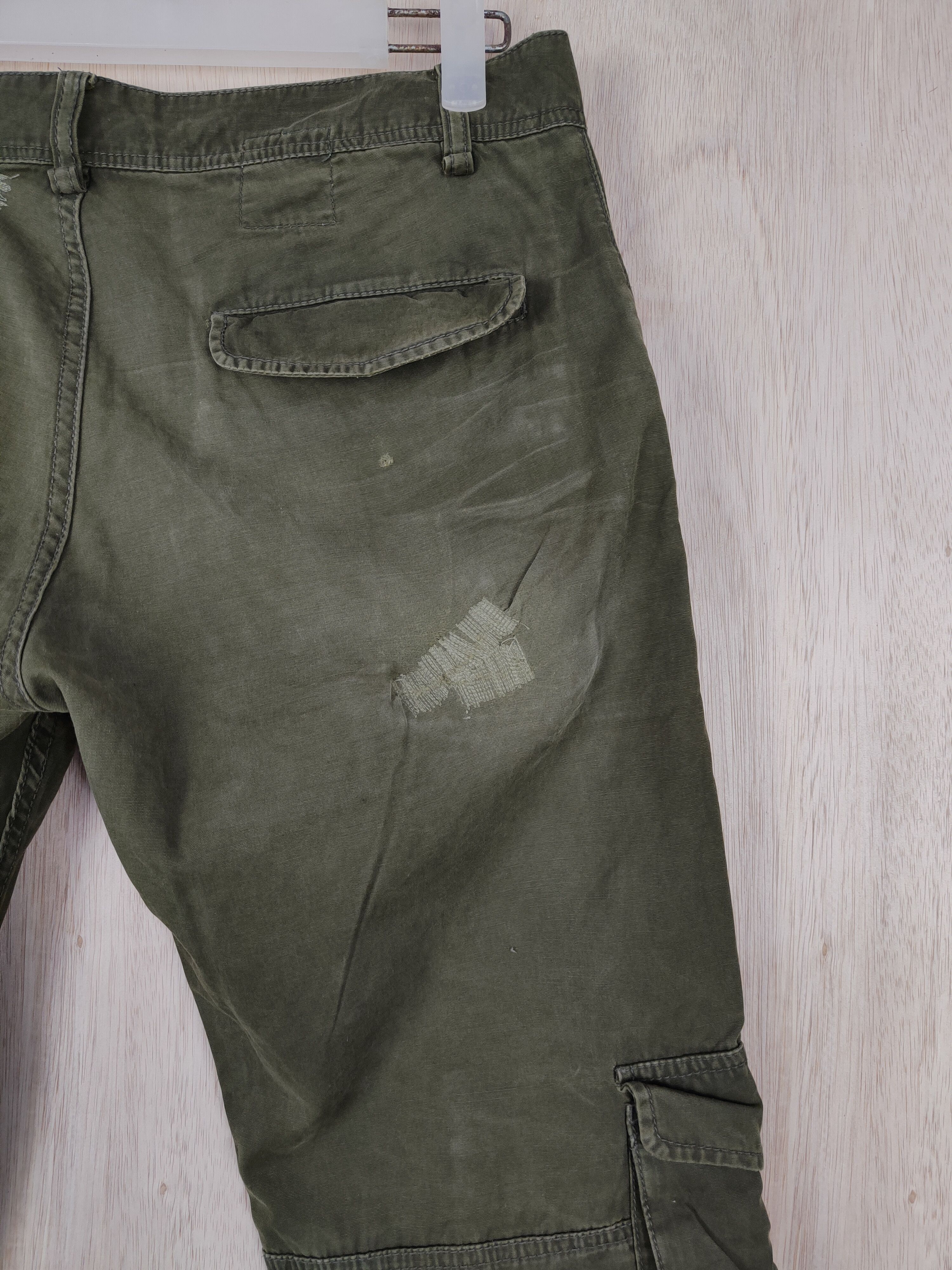 Japanese Brand DL Universal Freak Dark Green multipocket Cargo Pant #S320 Size US 30 / EU 46 - 12 Thumbnail