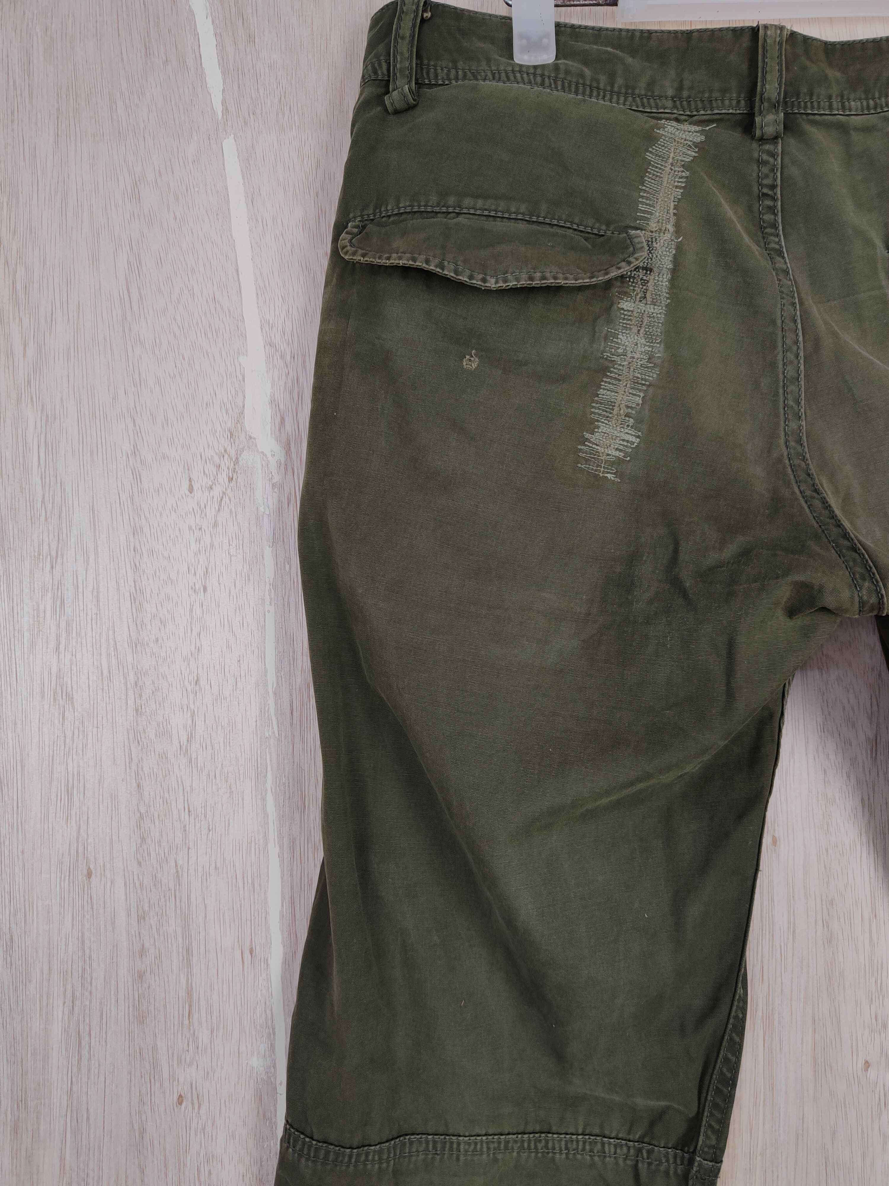 Japanese Brand DL Universal Freak Dark Green multipocket Cargo Pant #S320 Size US 30 / EU 46 - 10 Thumbnail