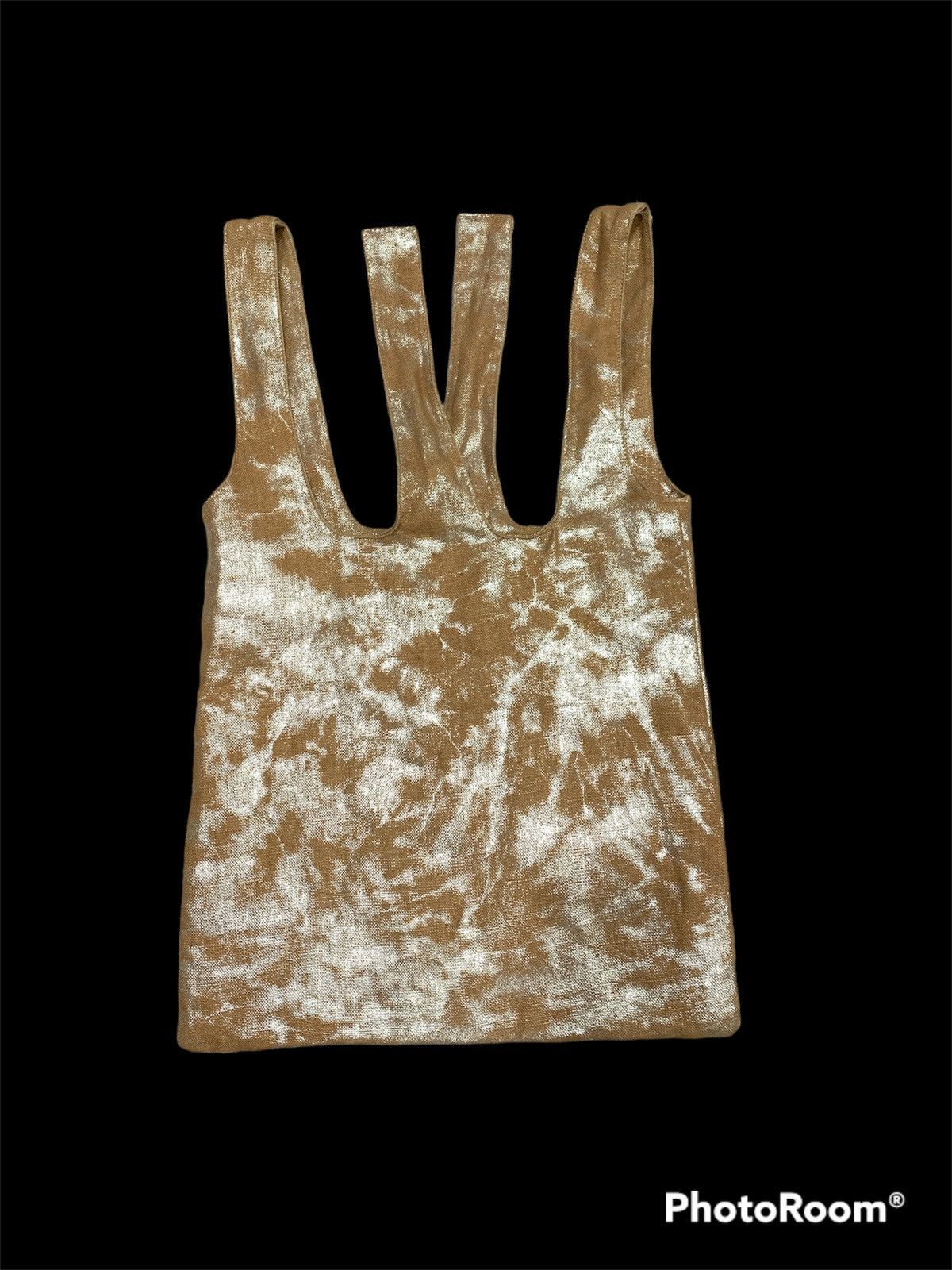 Other METALLIC SILVER DISTRESSED PATTEN FABRIC SHOPPING BAG Size ONE SIZE - 1 Thumbnail