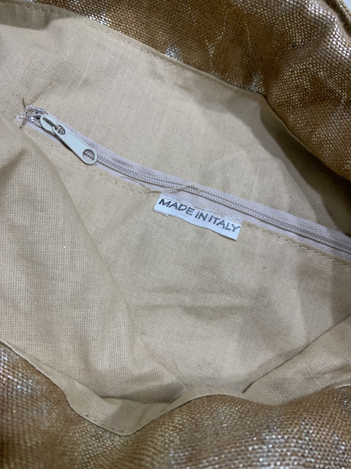Other METALLIC SILVER DISTRESSED PATTEN FABRIC SHOPPING BAG Size ONE SIZE - 5 Thumbnail