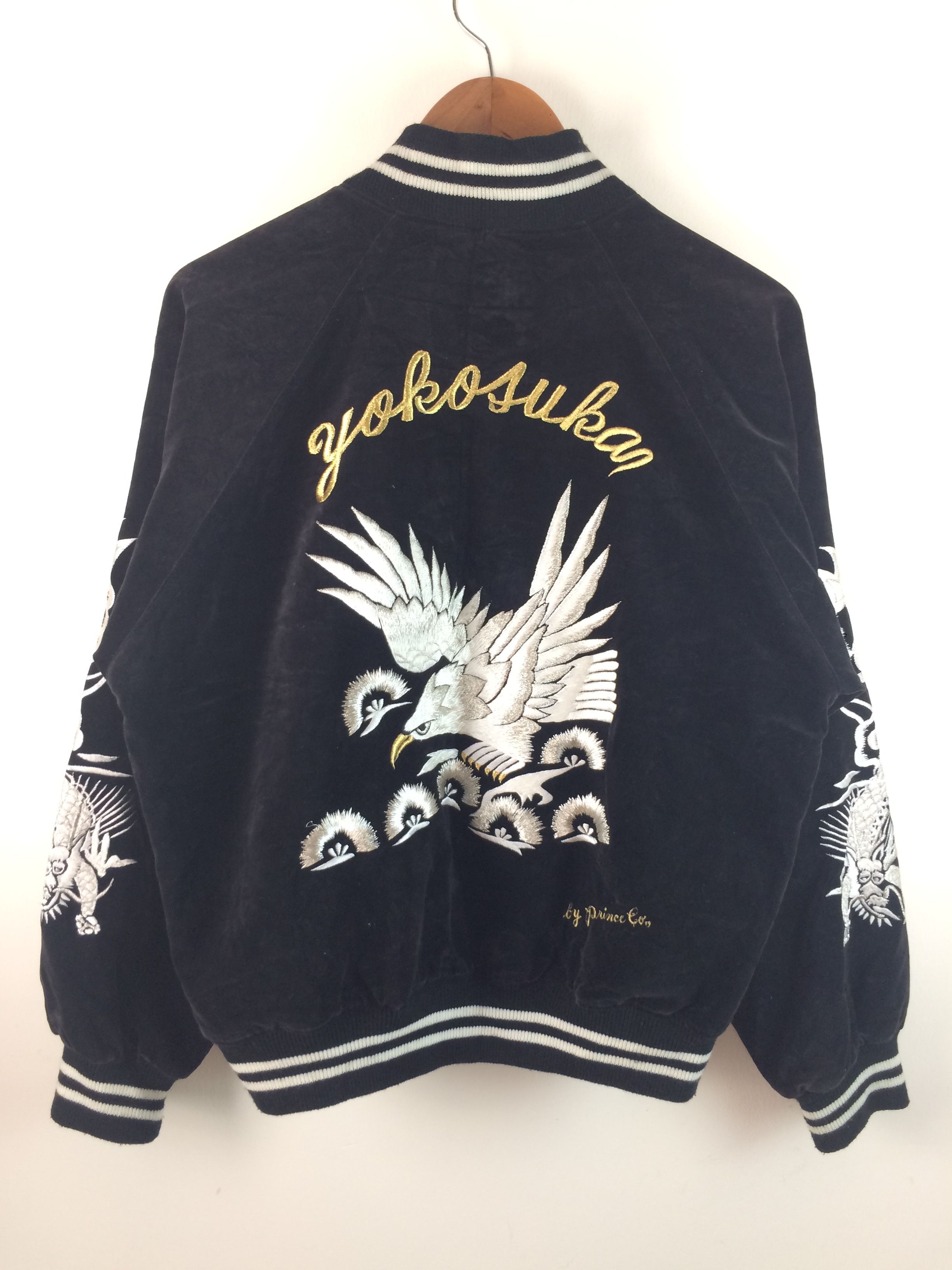 Vintage Vintage Eagle Yokosuka Velvet Sukajan Souvenir Jacket Size US M / EU 48-50 / 2 - 8 Thumbnail