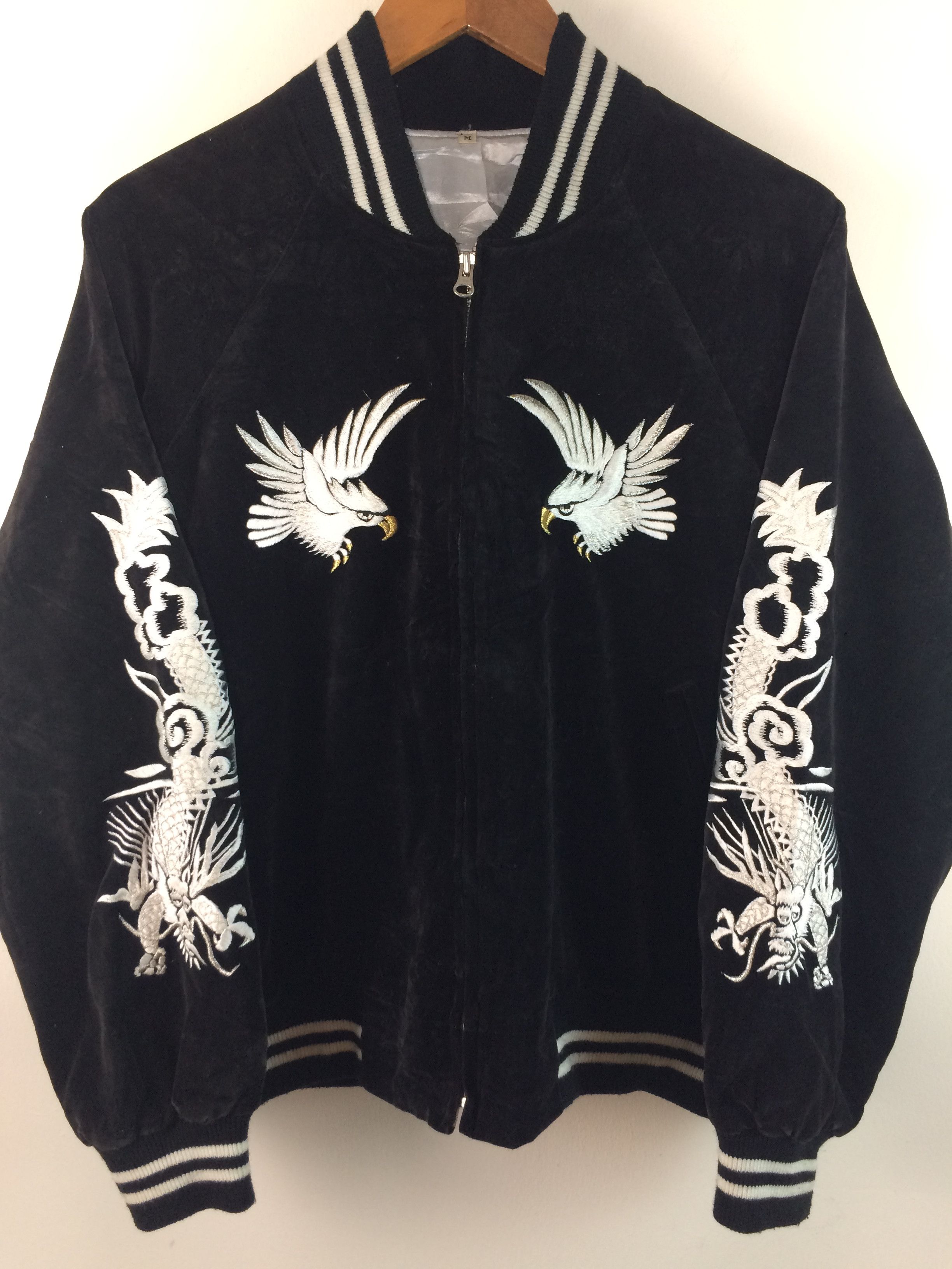 Vintage Vintage Eagle Yokosuka Velvet Sukajan Souvenir Jacket Size US M / EU 48-50 / 2 - 5 Thumbnail