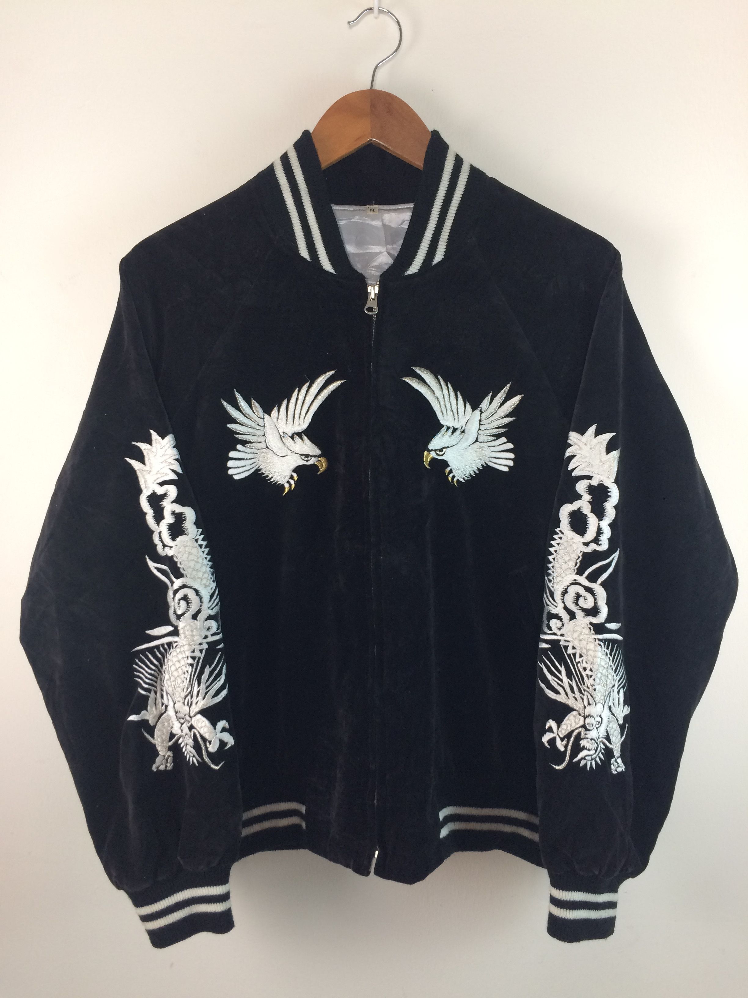 Vintage Vintage Eagle Yokosuka Velvet Sukajan Souvenir Jacket Size US M / EU 48-50 / 2 - 3 Thumbnail
