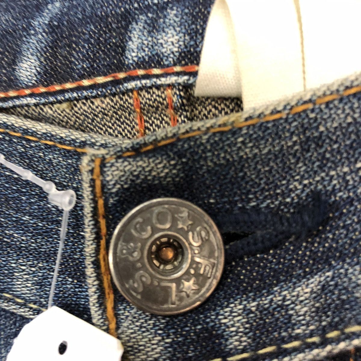 Levi's Levis Strauss Blue distressed Denim Jeans Pants #4582 Size US 32 / EU 48 - 7 Thumbnail