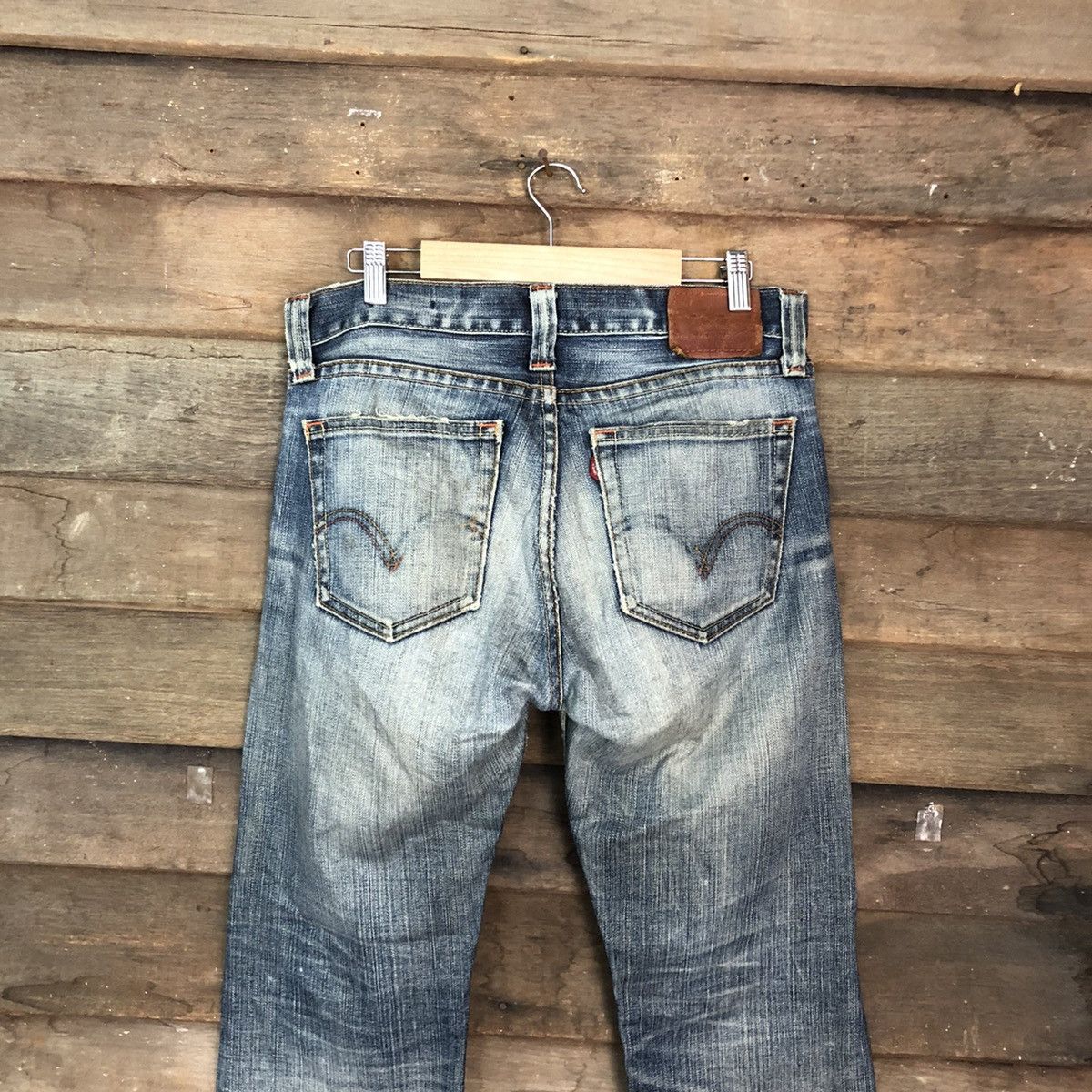 Levi's Levis Strauss Blue distressed Denim Jeans Pants #4582 Size US 32 / EU 48 - 13 Thumbnail