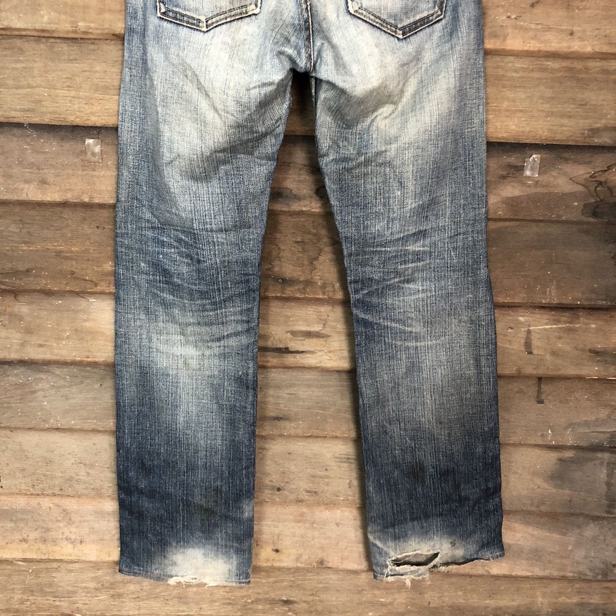 Levi's Levis Strauss Blue distressed Denim Jeans Pants #4582 Size US 32 / EU 48 - 14 Thumbnail