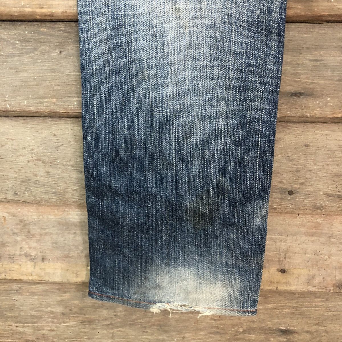 Levi's Levis Strauss Blue distressed Denim Jeans Pants #4582 Size US 32 / EU 48 - 16 Thumbnail