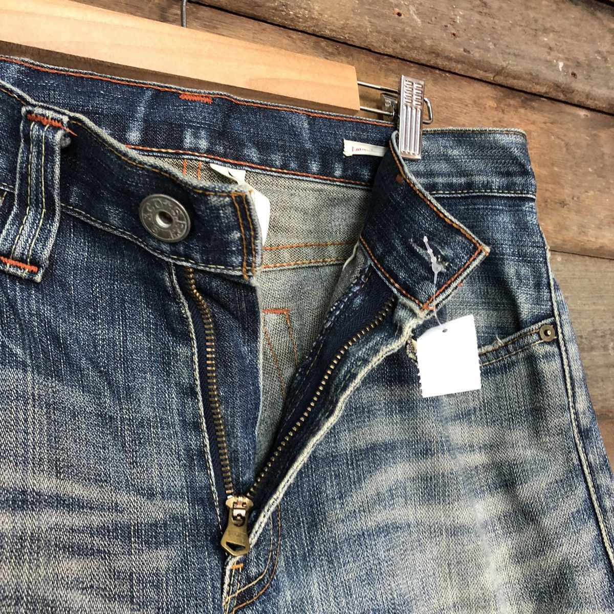 Levi's Levis Strauss Blue distressed Denim Jeans Pants #4582 Size US 32 / EU 48 - 8 Thumbnail