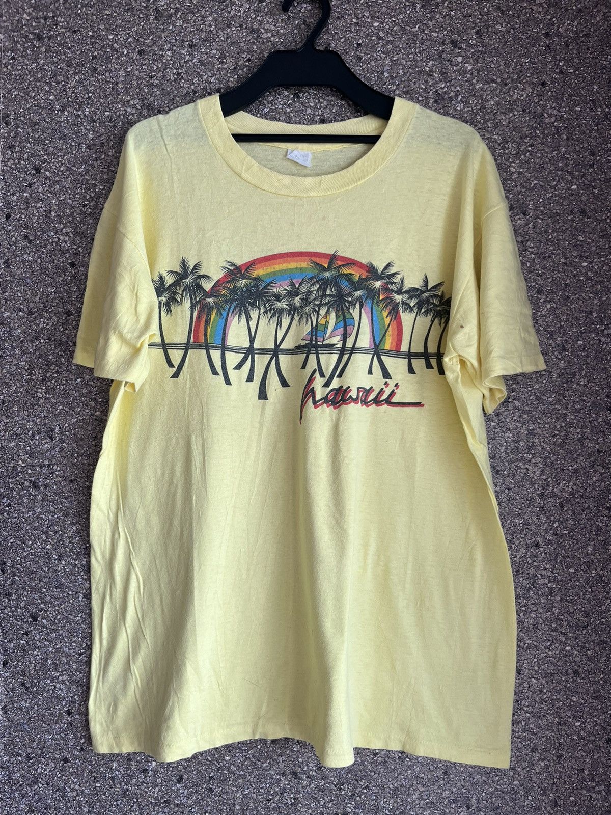 image of Made In USA x Vintage Hawaii Ft73 in Yellow, Men's (Size XL)