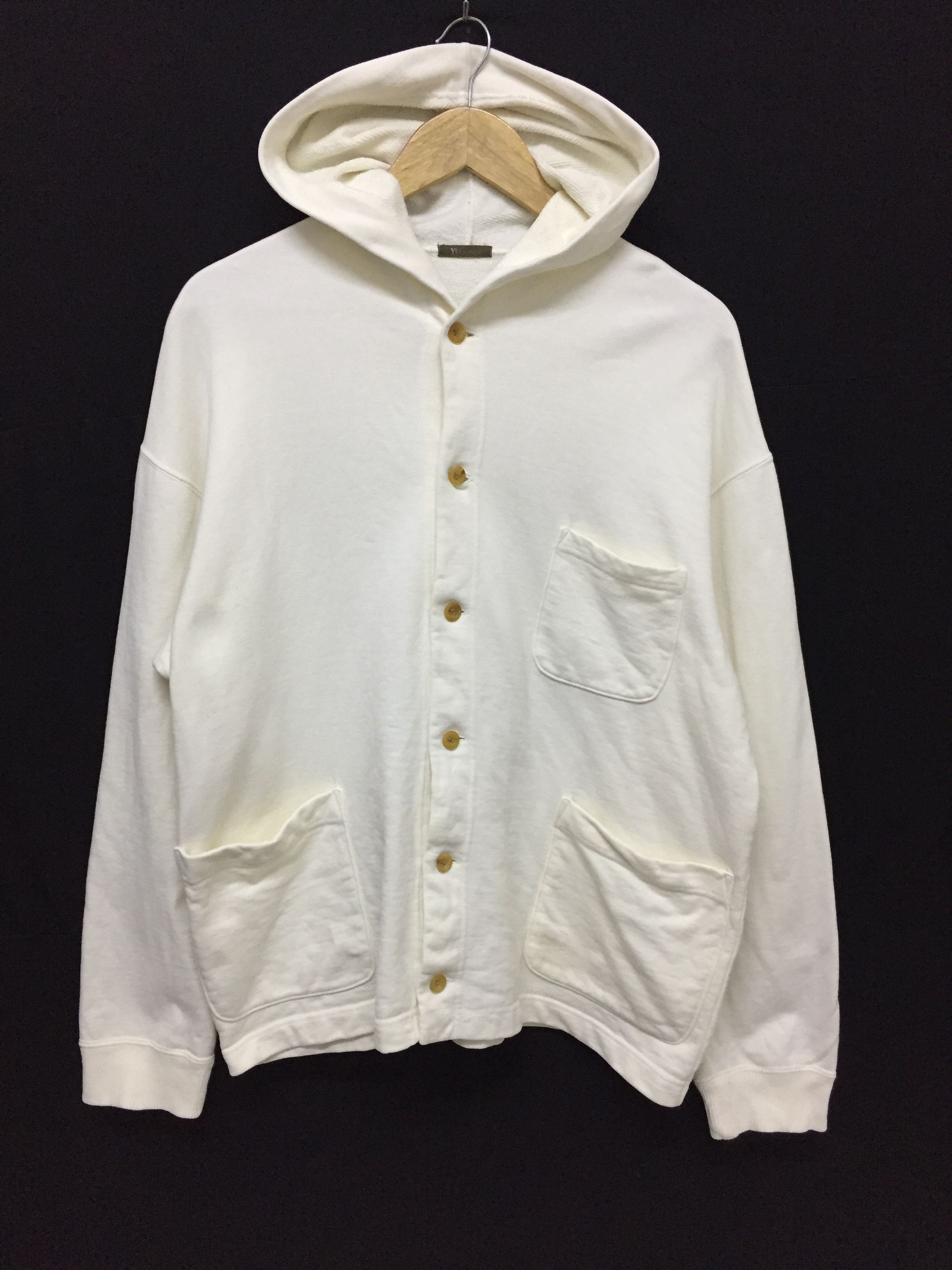 Yohji Yamamoto 80’s Y's For Men Yohji Yamamoto button up hoodie Size US L / EU 52-54 / 3 - 1 Thumbnail