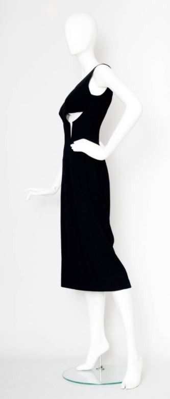 Jean Paul Gaultier Jean Paul Gaultier Runway Cut Out Cutout 1993 VDress Size L / US 10 / IT 46 - 4 Thumbnail