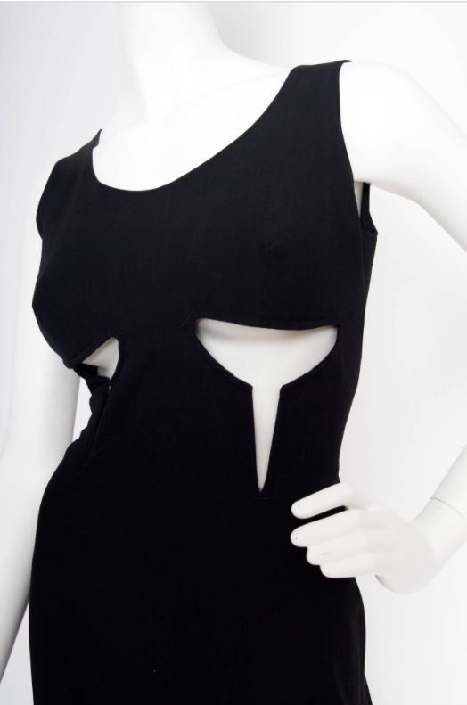 Jean Paul Gaultier Jean Paul Gaultier Runway Cut Out Cutout 1993 VDress Size L / US 10 / IT 46 - 8 Thumbnail