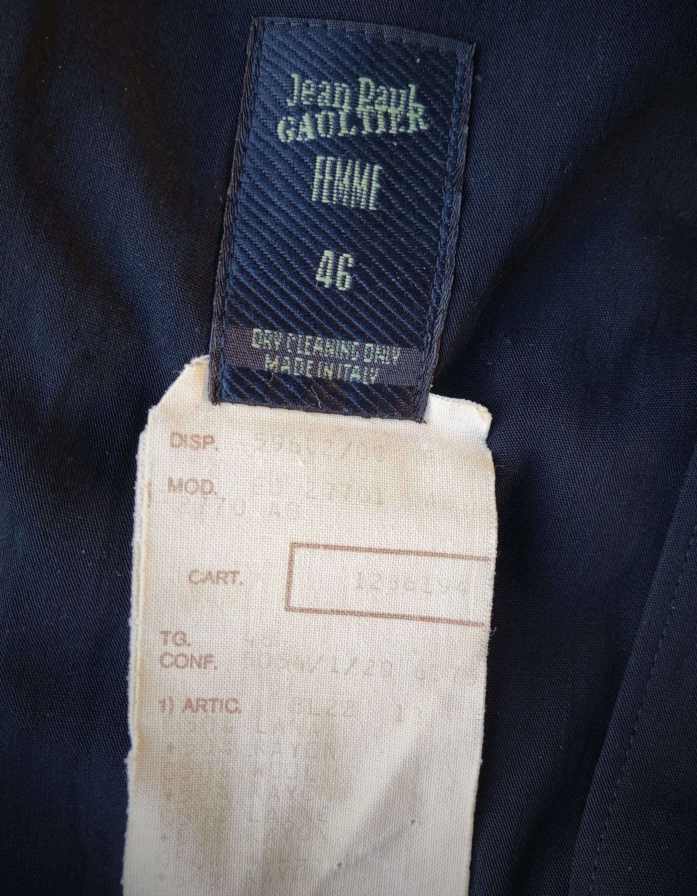 Jean Paul Gaultier Jean Paul Gaultier Runway Cut Out Cutout 1993 VDress Size L / US 10 / IT 46 - 10 Thumbnail