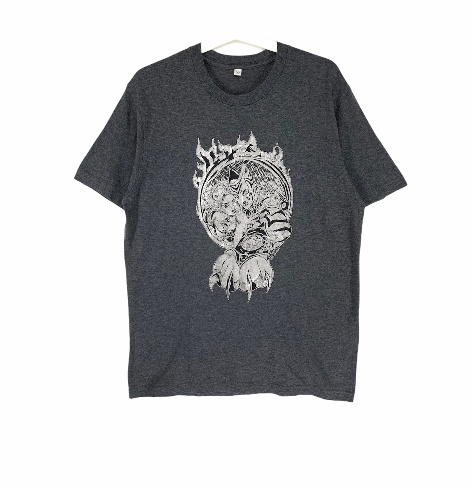 image of Anima x Vintage Jojos Bizarre Adventure Uniqlo Vintage 00S Shirt in Grey, Men's (Size Large)
