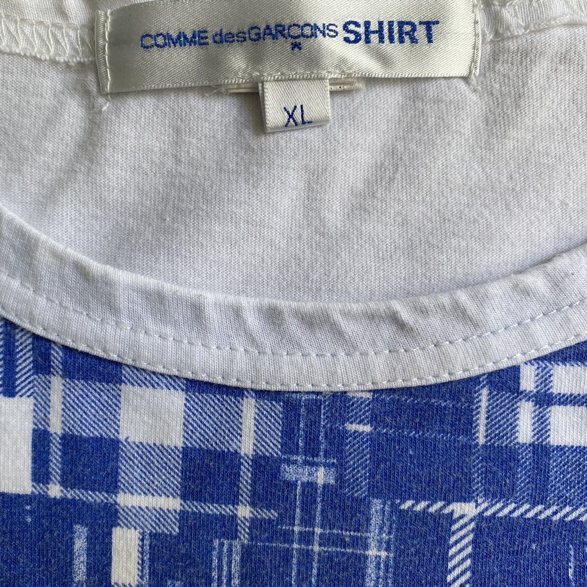 Comme des Garcons Tartan Plaid Collage Print T Shirt Size US XL / EU 56 / 4 - 5 Thumbnail