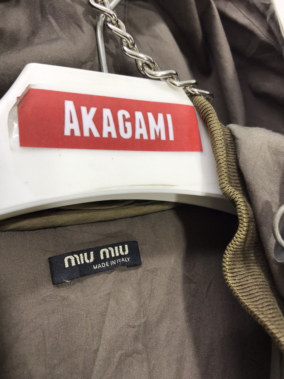 Miu Miu Miu Miu Military Style Hoodie Jacket Thin 2🟩6 Size US M / EU 48-50 / 2 - 6 Thumbnail