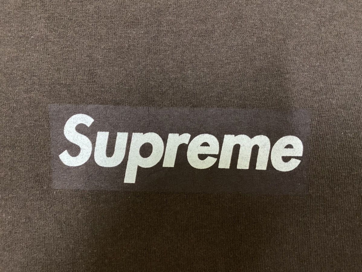 Supreme OG vintage 90s 1999 SUPREME box logo brown colour t-shirts Size US M / EU 48-50 / 2 - 3 Thumbnail