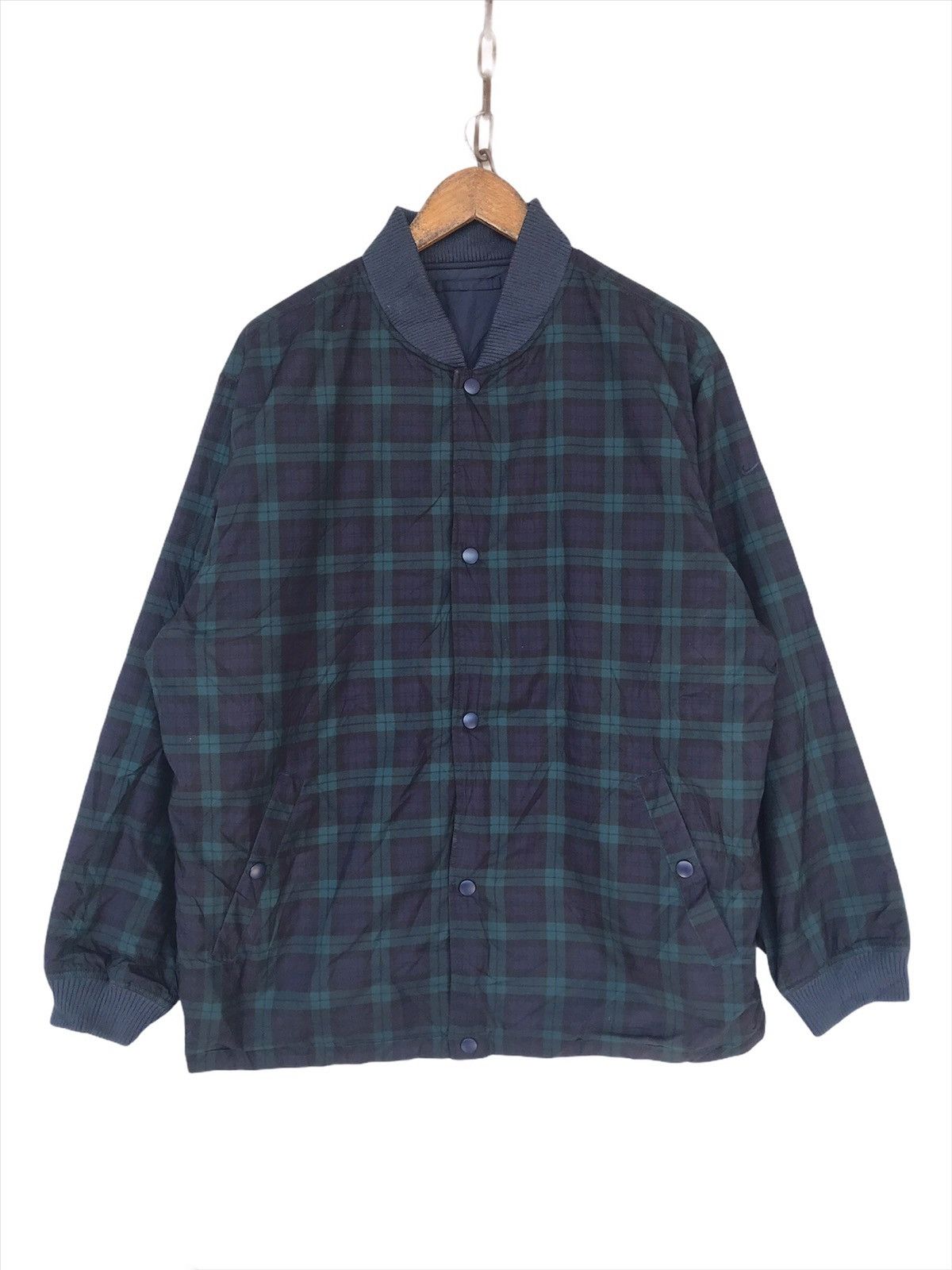 Nike × Vintage Vintage Nike Tartan Riversible Jacket Size US L / EU 52-54 / 3 - 1 Thumbnail