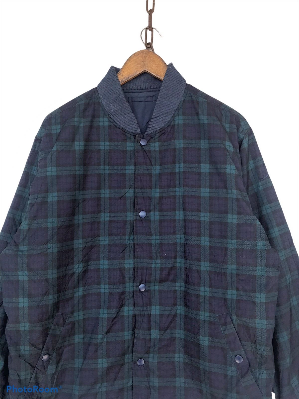 Nike × Vintage Vintage Nike Tartan Riversible Jacket Size US L / EU 52-54 / 3 - 5 Thumbnail
