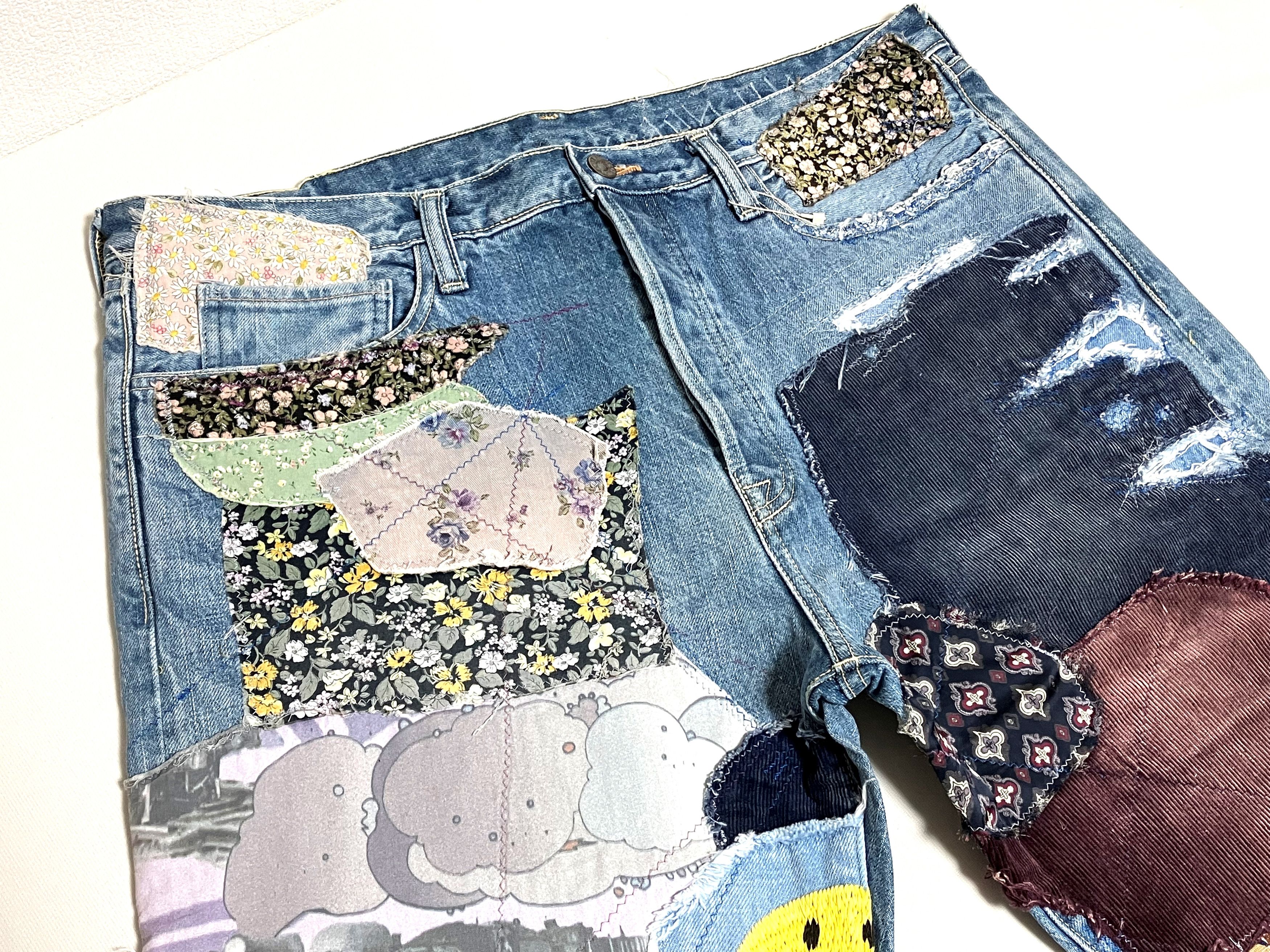 Kapital Kapital clutch smile Monkey Cisco denim patch work new 38 Size US 38 / EU 54 - 3 Thumbnail