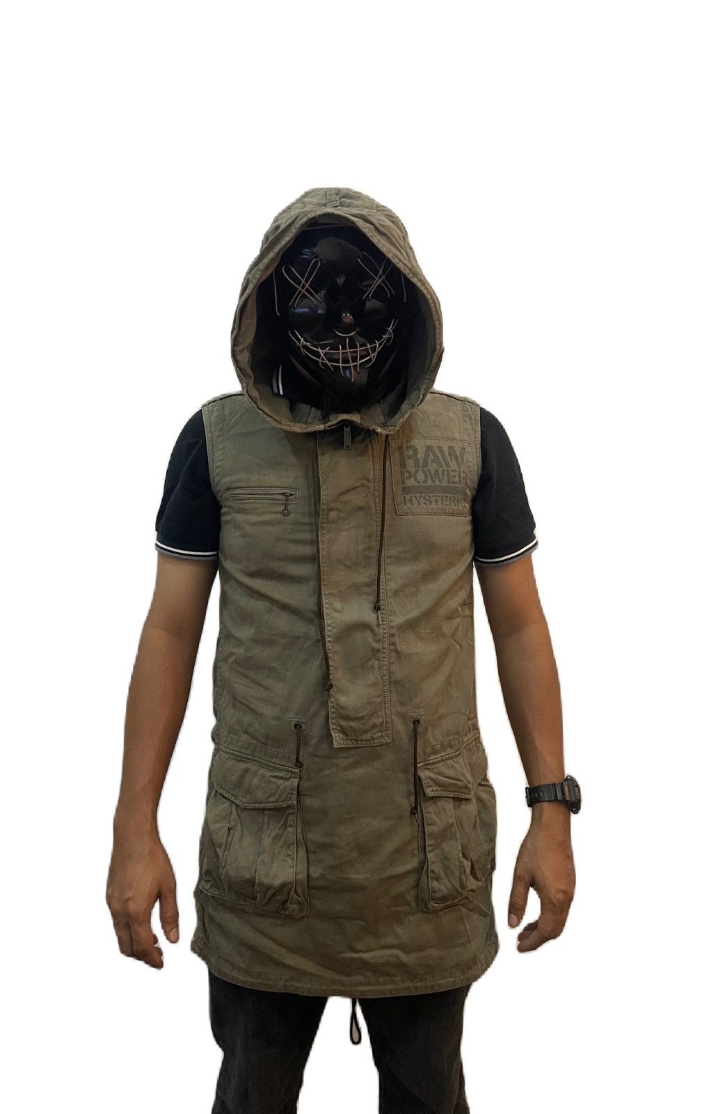 Hysteric Glamour Made In Japan Hysteric Glamour Hooded Vest Jackets Size US S / EU 44-46 / 1 - 9 Thumbnail