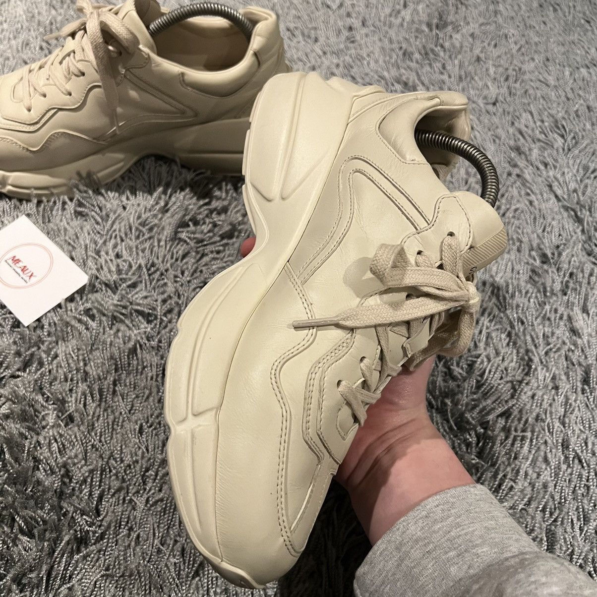 Gucci Gucci Rython sneakers gently used 7 GG logo stripe Size US 8.5 / EU 41-42 - 4 Thumbnail