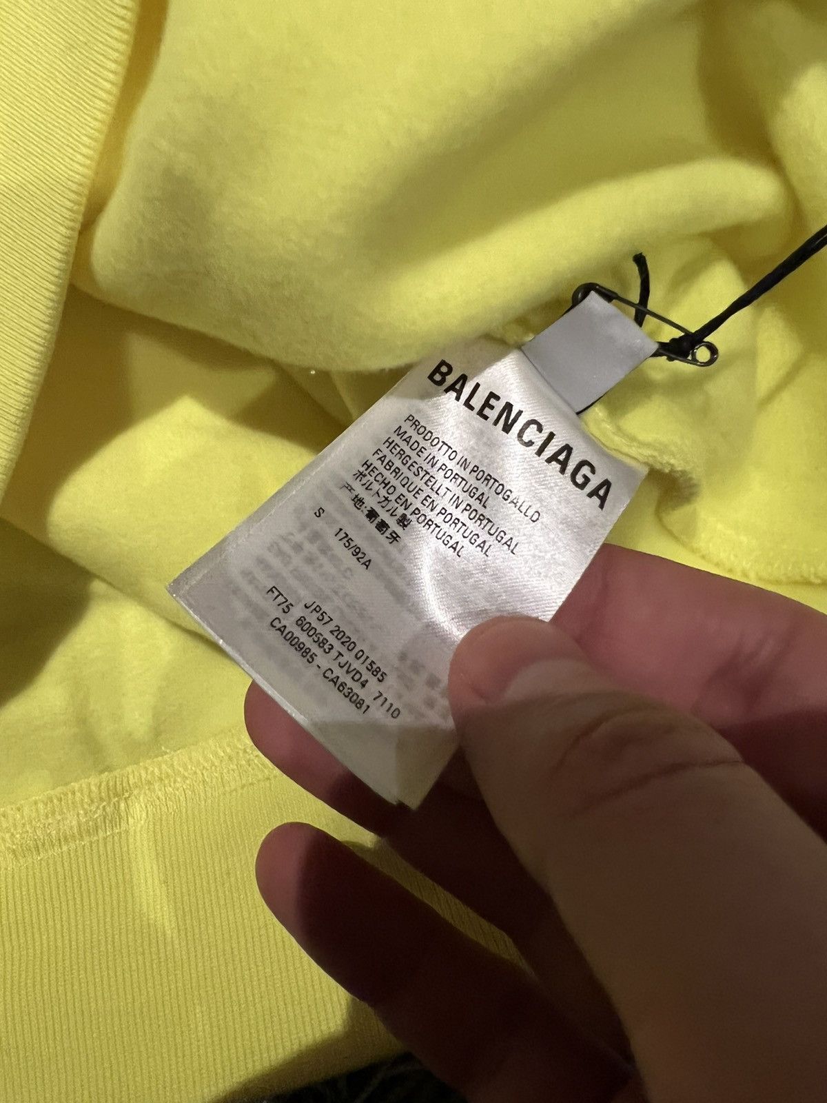 Balenciaga Balenciaga Campaign neon yellow hoodie sweatshirt bnwt logo Size US S / EU 44-46 / 1 - 7 Thumbnail