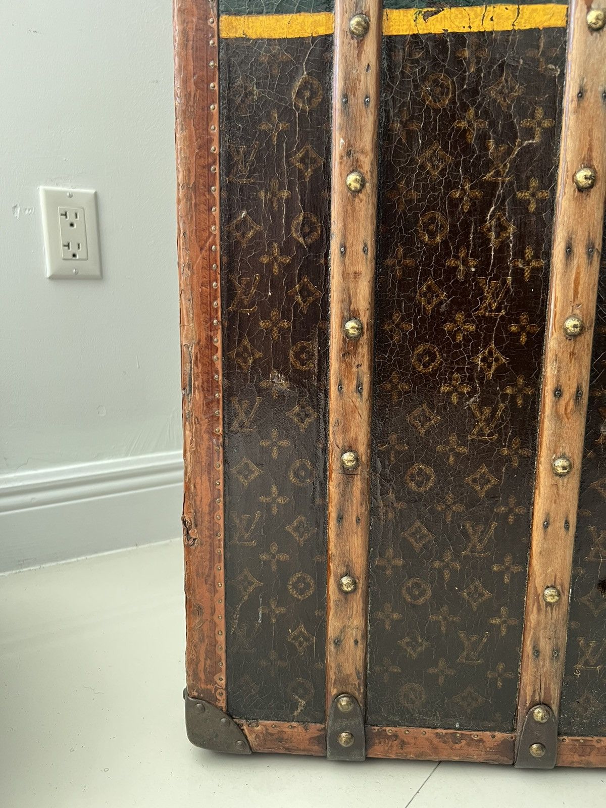 Louis Vuitton 1930s LV Trunk Grand Wardrobe 65 & 1950 Hermes HAC55 birkin Size ONE SIZE - 6 Thumbnail