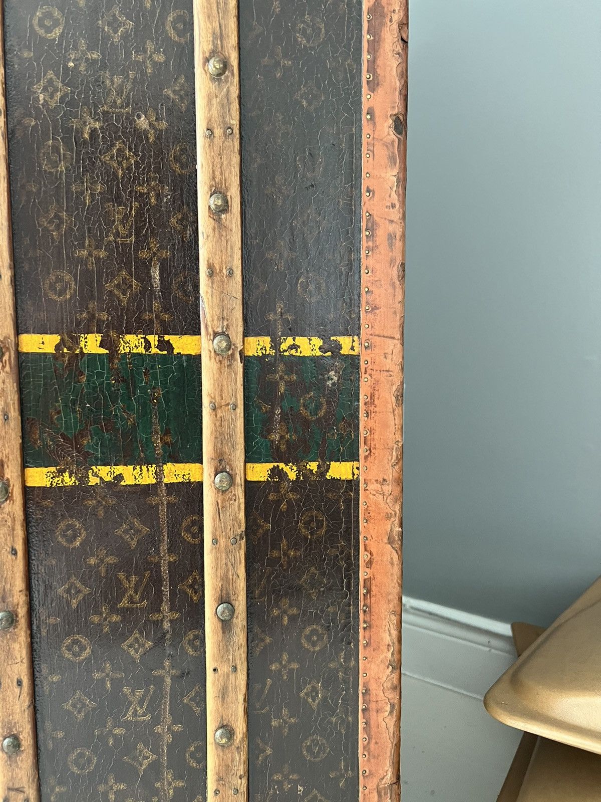 Louis Vuitton 1930s LV Trunk Grand Wardrobe 65 & 1950 Hermes HAC55 birkin Size ONE SIZE - 15 Thumbnail