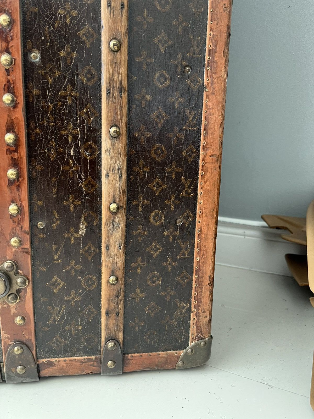 Louis Vuitton 1930s LV Trunk Grand Wardrobe 65 & 1950 Hermes HAC55 birkin Size ONE SIZE - 8 Thumbnail
