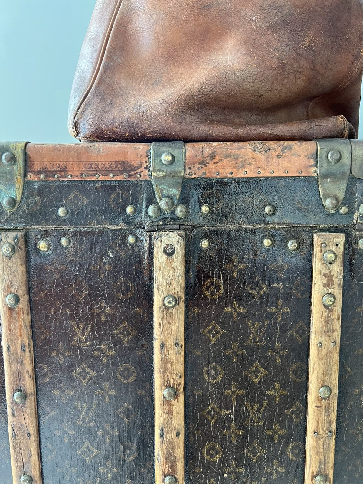 Louis Vuitton 1930s LV Trunk Grand Wardrobe 65 & 1950 Hermes HAC55 birkin Size ONE SIZE - 12 Thumbnail