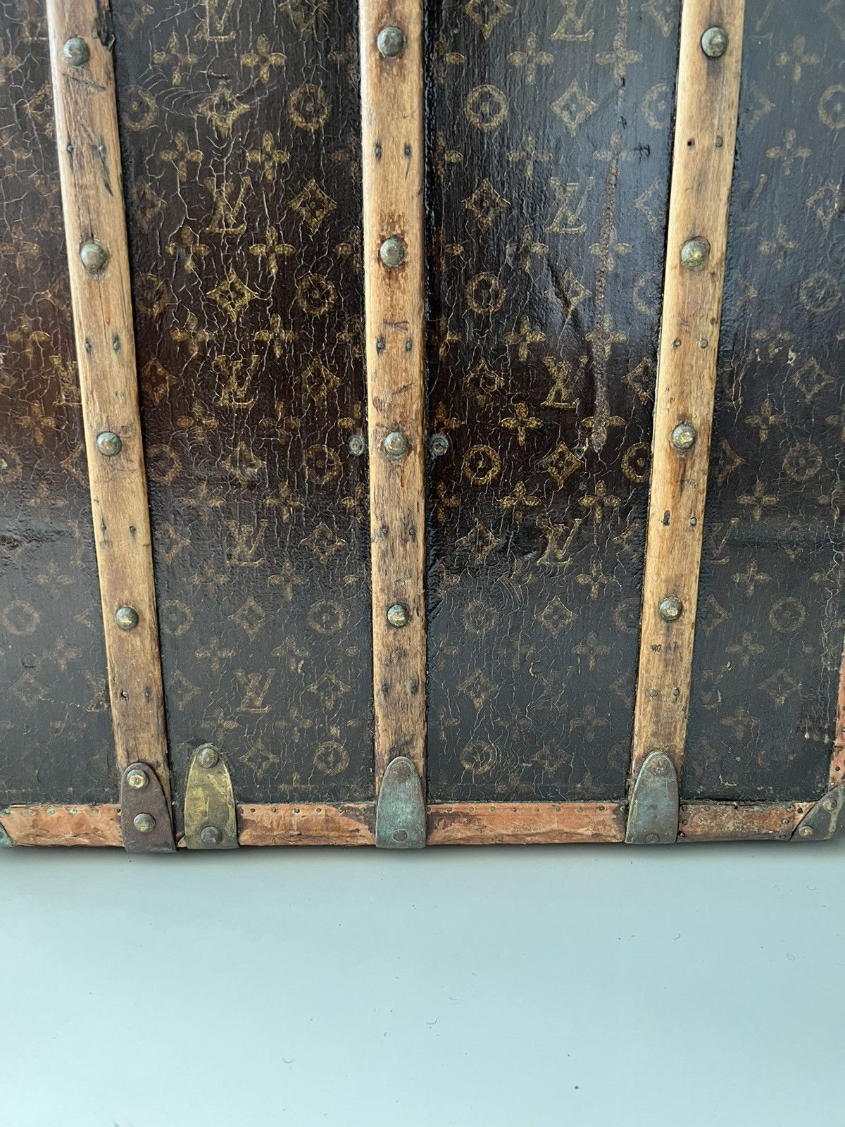 Louis Vuitton 1930s LV Trunk Grand Wardrobe 65 & 1950 Hermes HAC55 birkin Size ONE SIZE - 16 Thumbnail