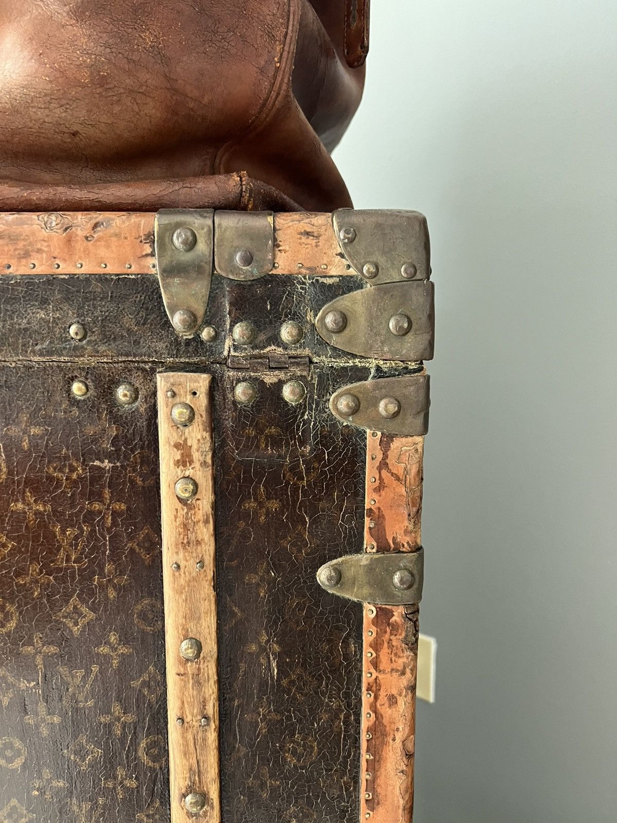 Louis Vuitton 1930s LV Trunk Grand Wardrobe 65 & 1950 Hermes HAC55 birkin Size ONE SIZE - 13 Thumbnail